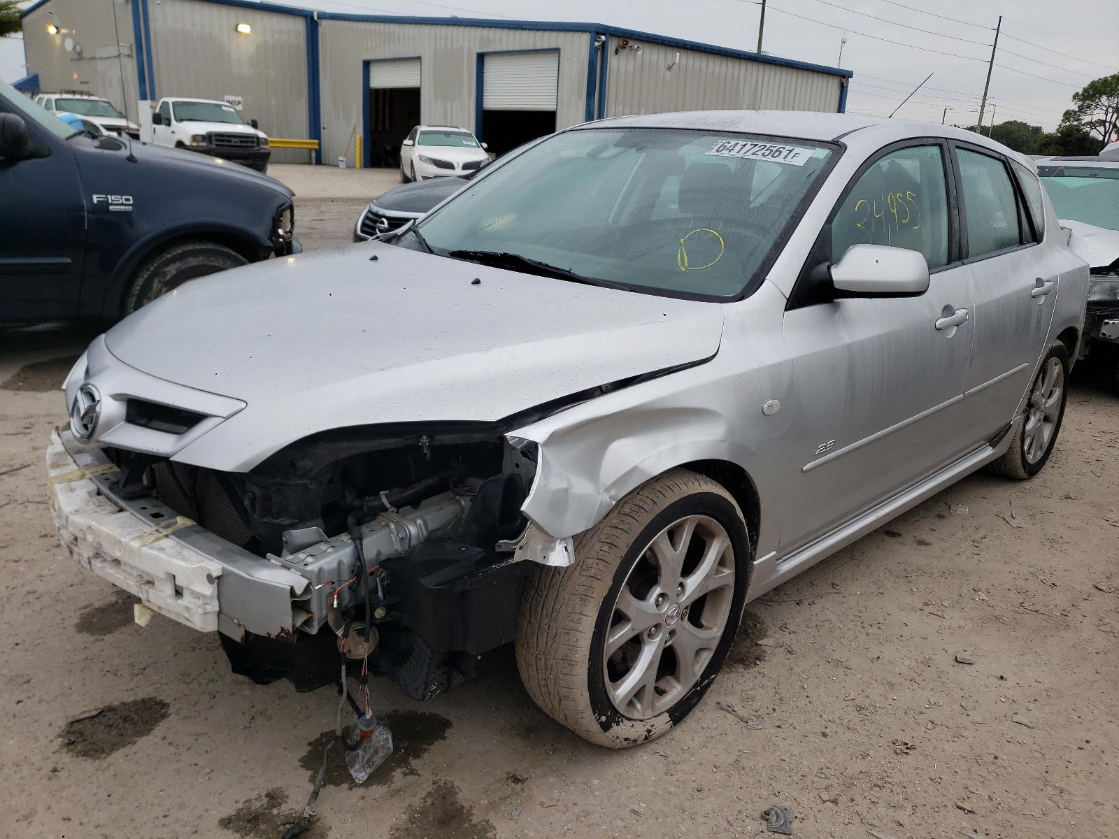 Photo 2 from auction – 2008 MAZDA 3 HATCHBAC with VIN JM1BK343681827306