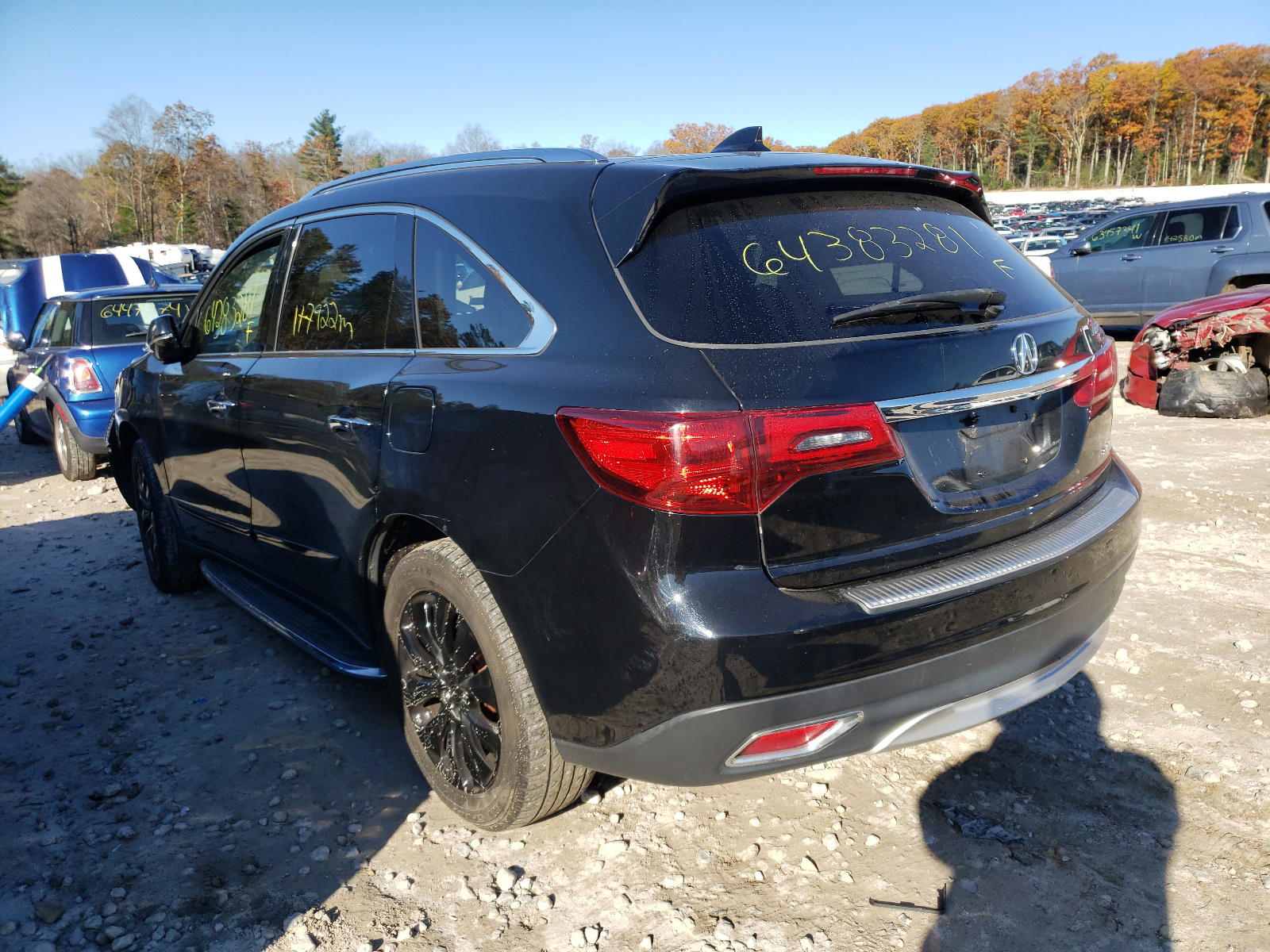Photo 3 from auction – 2014 ACURA MDX TECHNO with VIN 5FRYD4H45EB009726