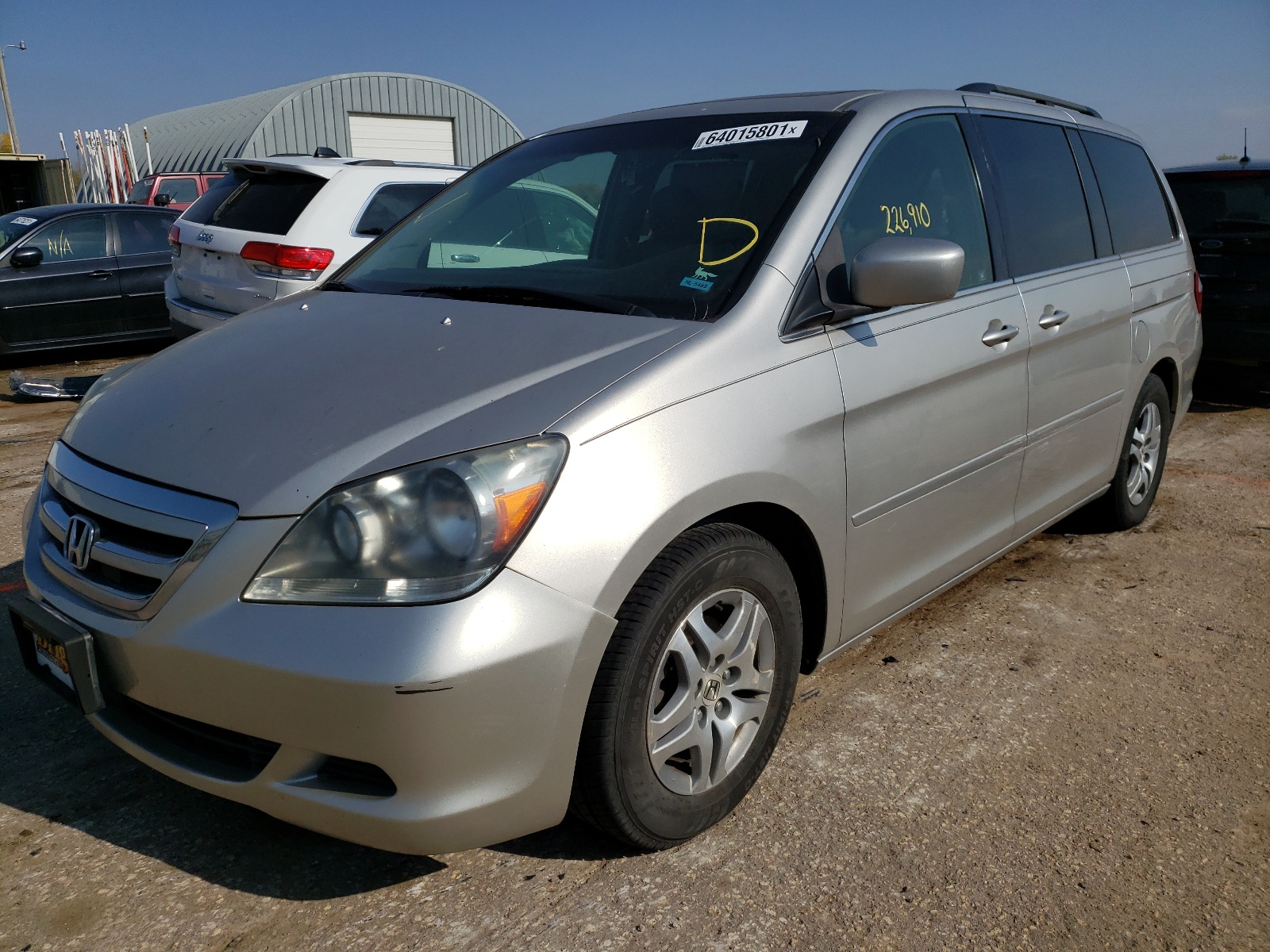 Photo 2 from auction – 2006 HONDA ODYSSEY EX with VIN 5FNRL38616B457922