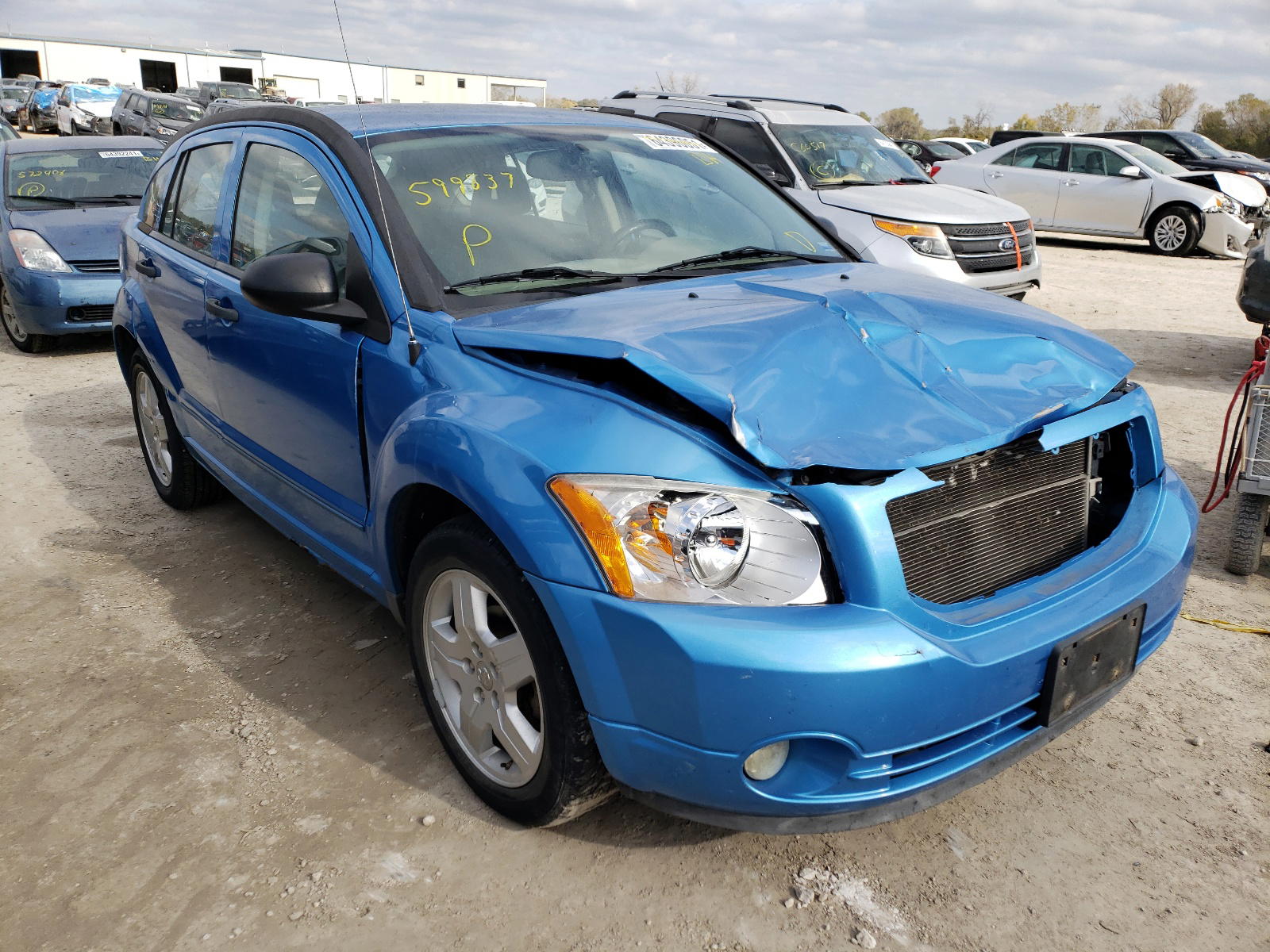 DODGE CALIBER SX 2008 with VIN 1B3HB48CX8D599837 - Photo from auction