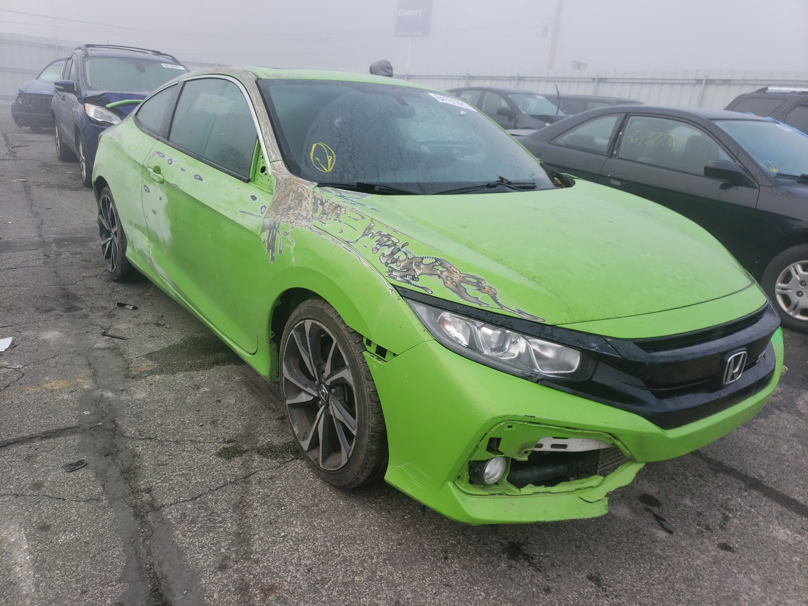 HONDA CIVIC SI 2018 with VIN 2HGFC3A56JH750997 - Photo from auction