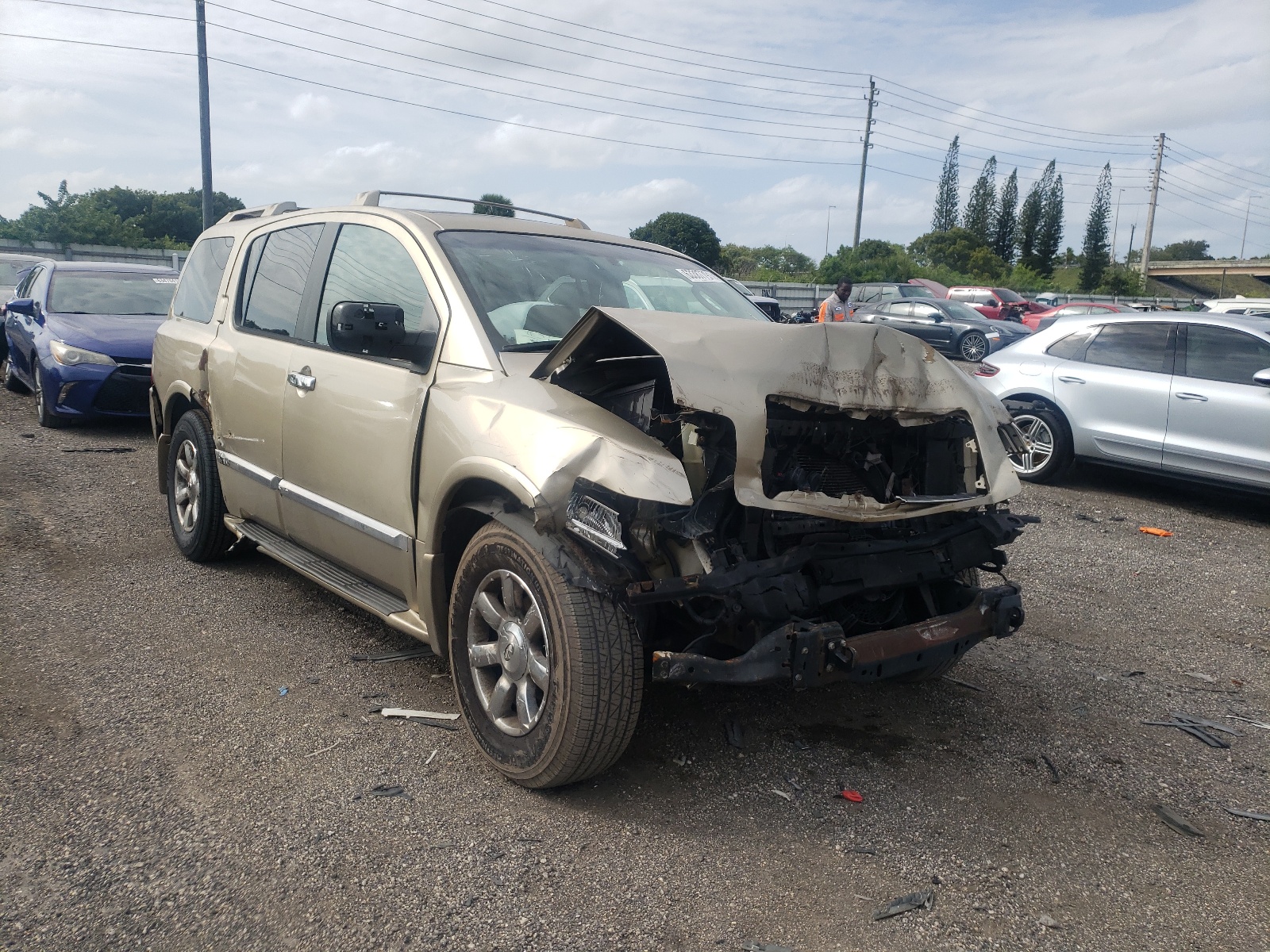 INFINITI QX56 2005 with VIN 5N3AA08C25N814082 - Photo from auction