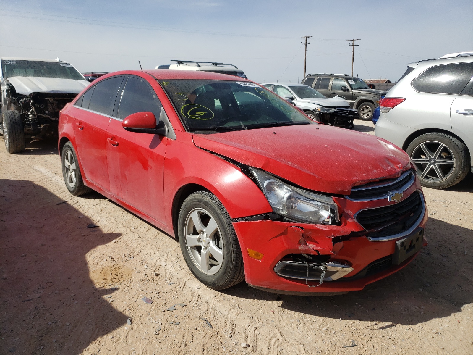 CHEVROLET CRUZE LT 2015 with VIN 1G1PC5SB6F7169384 - Photo from auction