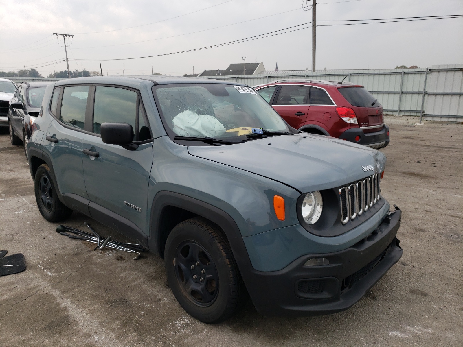 JEEP RENEGADE S 2017 with VIN ZACCJAABXHPG15418 - Photo from auction