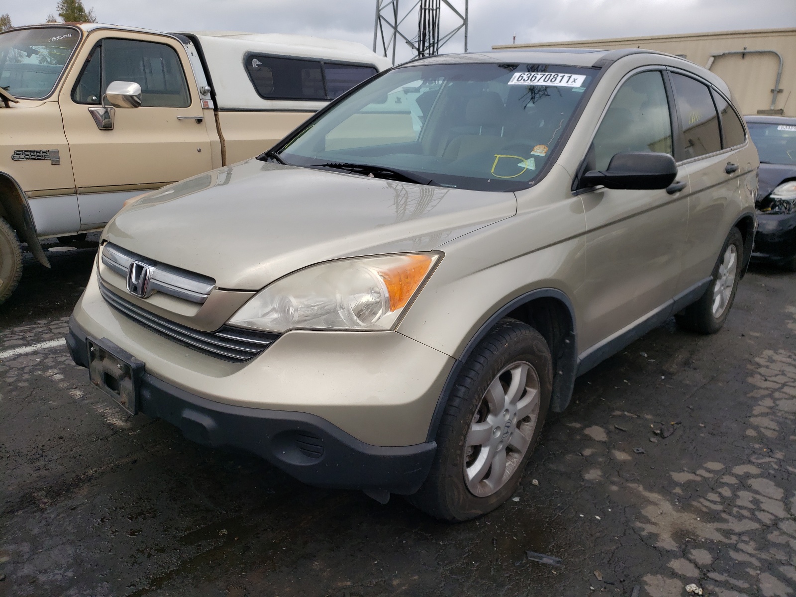 Photo 2 from auction – 2007 HONDA CR-V EX with VIN JHLRE48587C072706