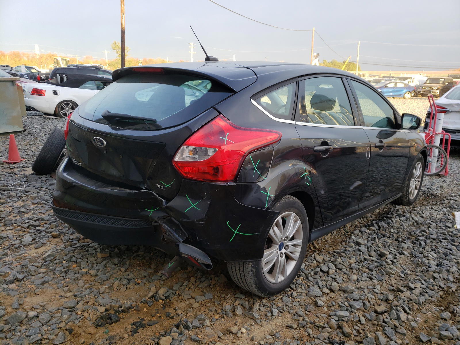 Photo 4 from auction – 2012 FORD FOCUS SEL with VIN 1FAHP3M25CL307166