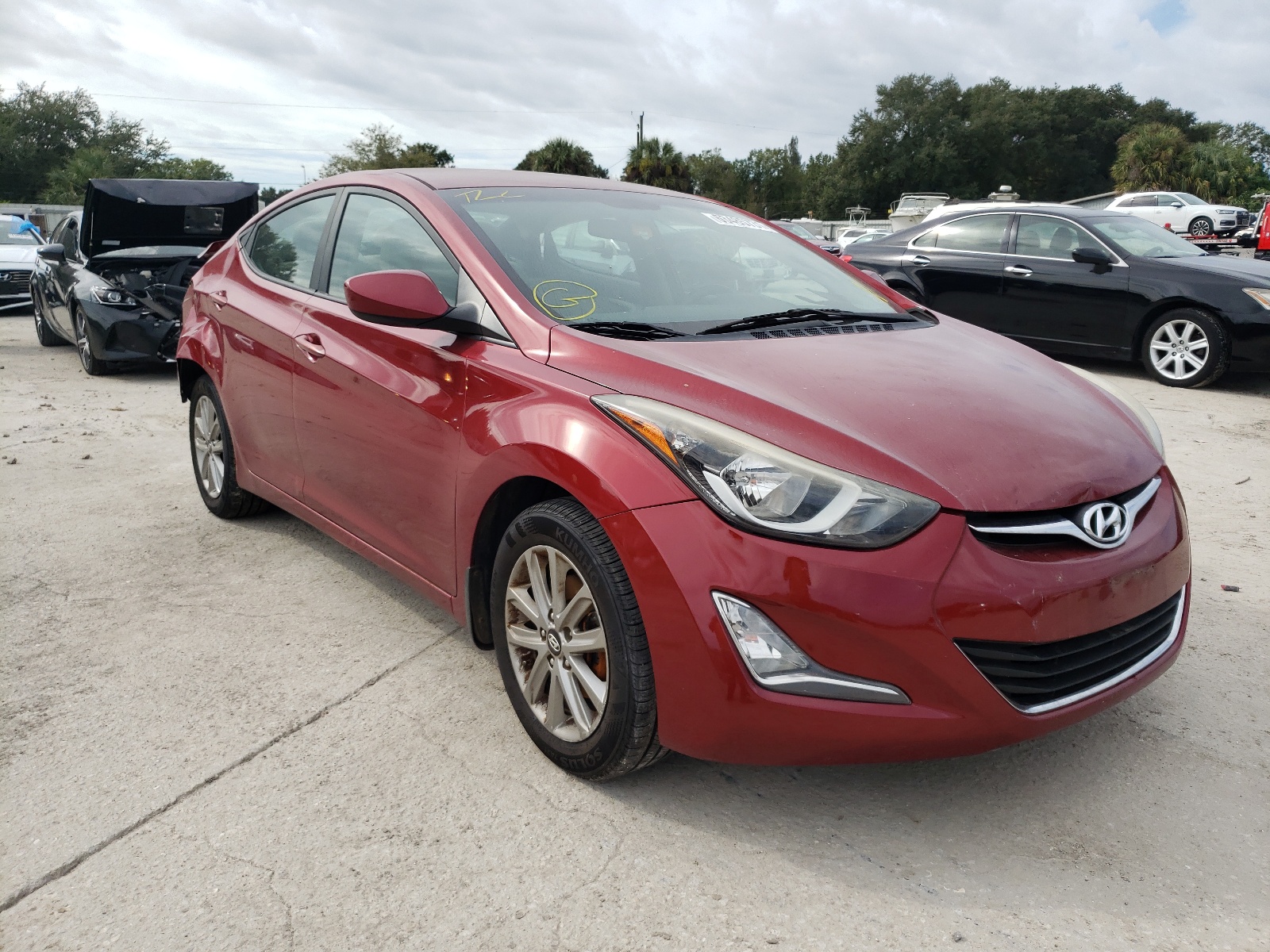 HYUNDAI ELANTRA SE 2016 with VIN 5NPDH4AE8GH655418 - Photo from auction