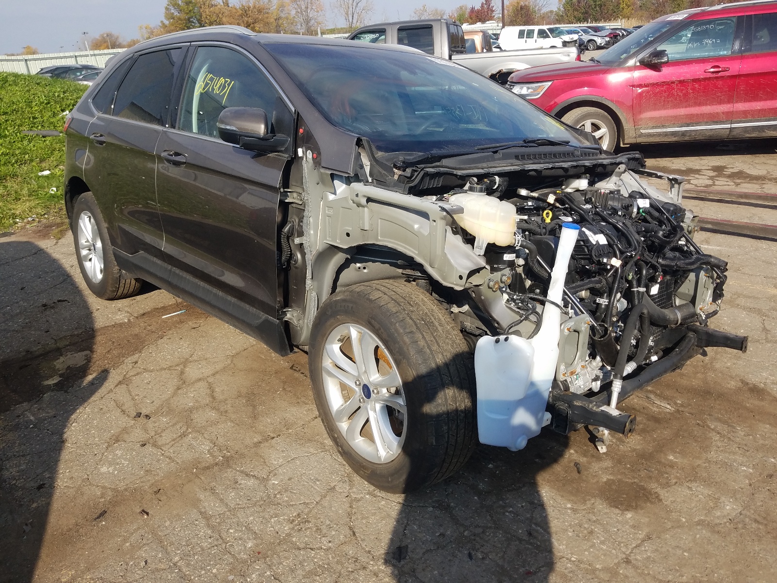 FORD EDGE SEL 2019 with VIN 2FMPK4J93KBB17761 - Photo from auction