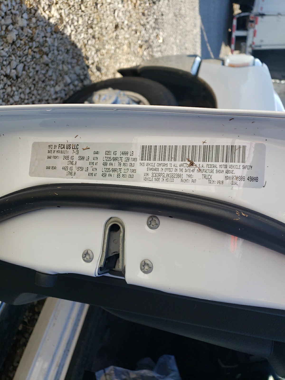 Photo 10 from auction – 2019 RAM 3500 TRADE with VIN 3C63RPGL0KG623801