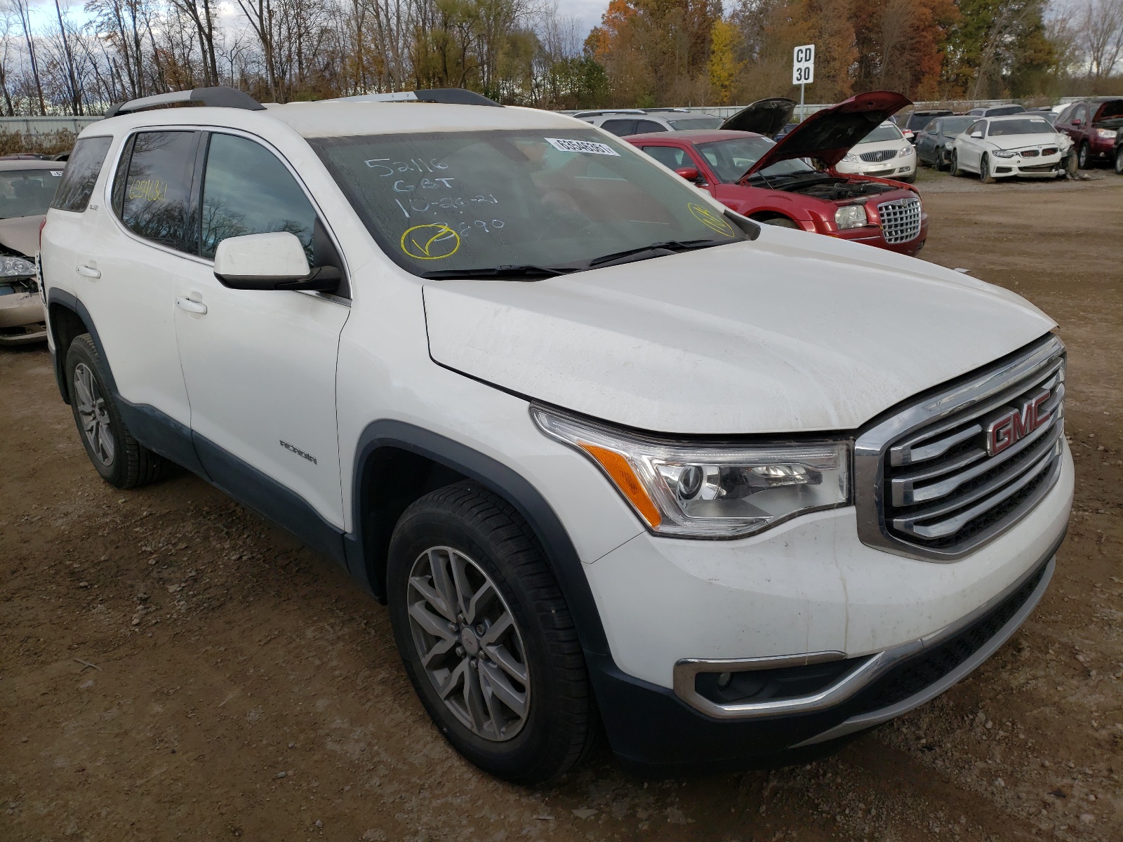 GMC ACADIA SLE 2017 with VIN 1GKKNLLS6HZ193890 - Photo from auction