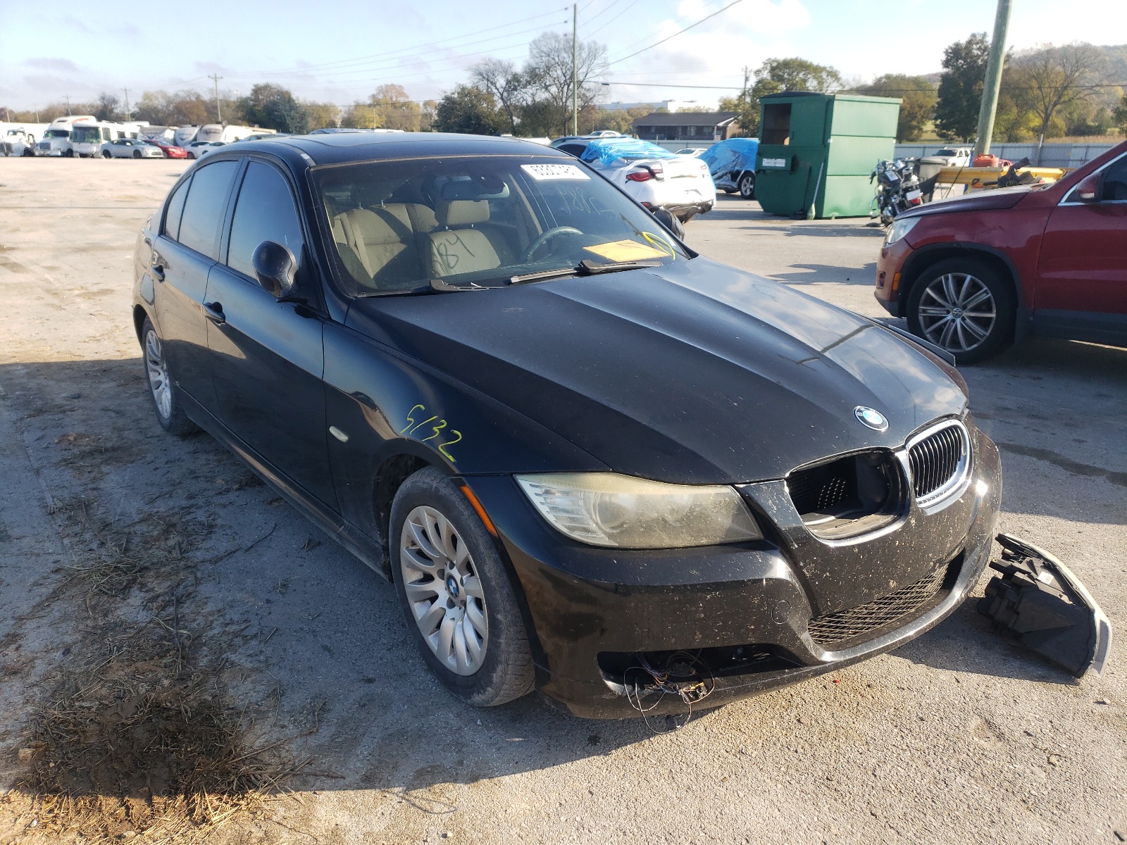 BMW 328 I 2009 with VIN WBAPH77589NL81904 - Photo from auction