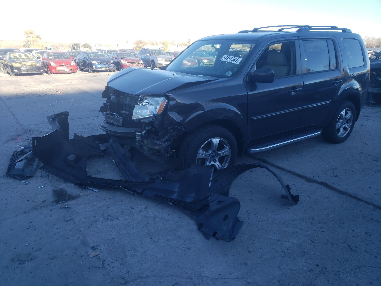 Photo 2 from auction – 2013 HONDA PILOT EX with VIN 5FNYF4H47DB005266