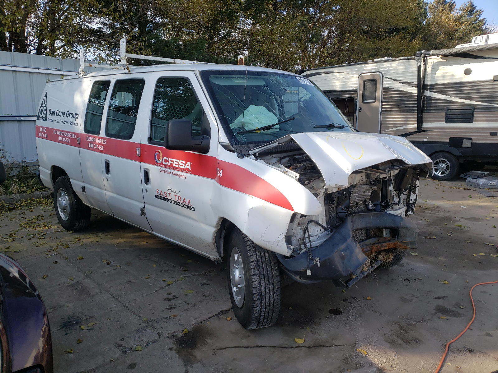 FORD ECONOLINE 2012 with VIN 1FTNE2EL9CDA62242 - Photo from auction
