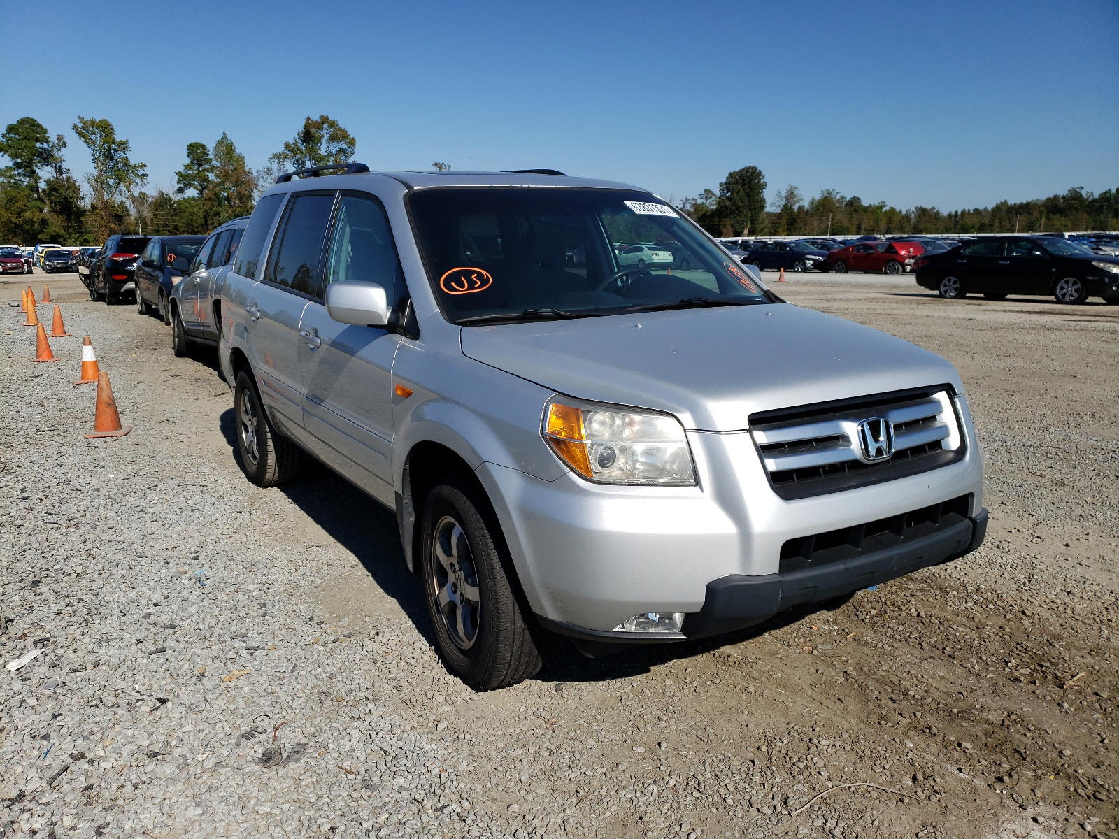 HONDA PILOT SE 2008 with VIN 5FNYF183X8B053839 - Photo from auction