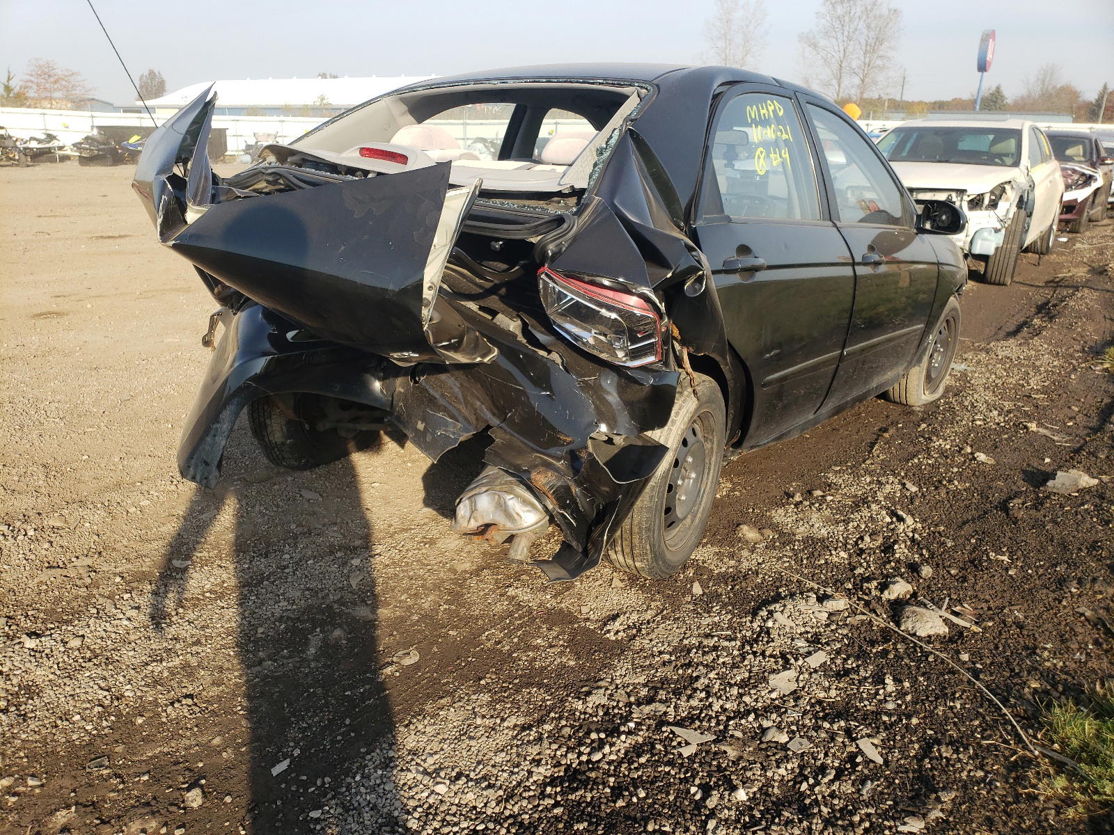Photo 4 from auction – 2008 KIA SPECTRA EX with VIN KNAFE121285583299