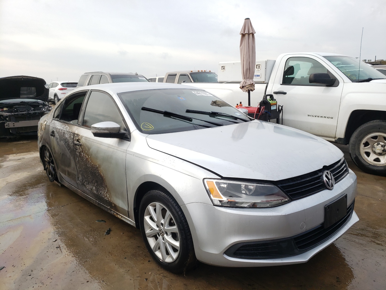 VOLKSWAGEN JETTA SE 2012 with VIN 3VWDP7AJ3CM383735 - Photo from auction