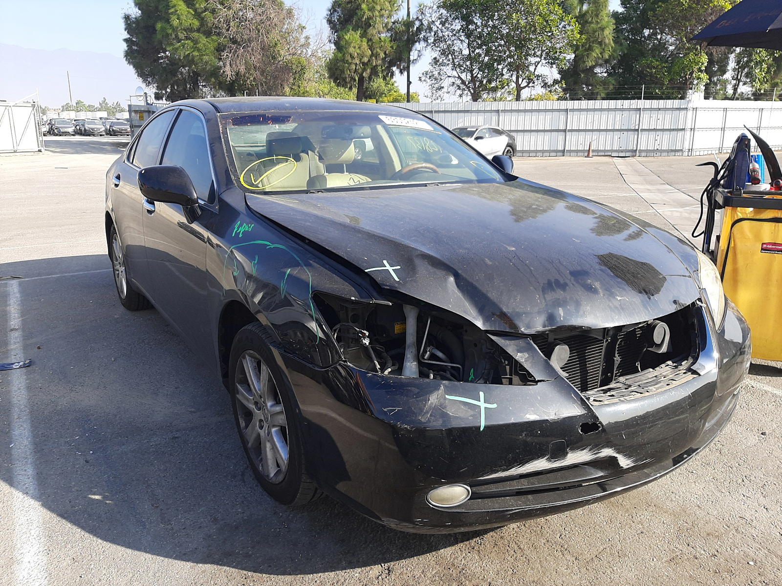LEXUS ES 350 2007 with VIN JTHBJ46G672013611 - Photo from auction