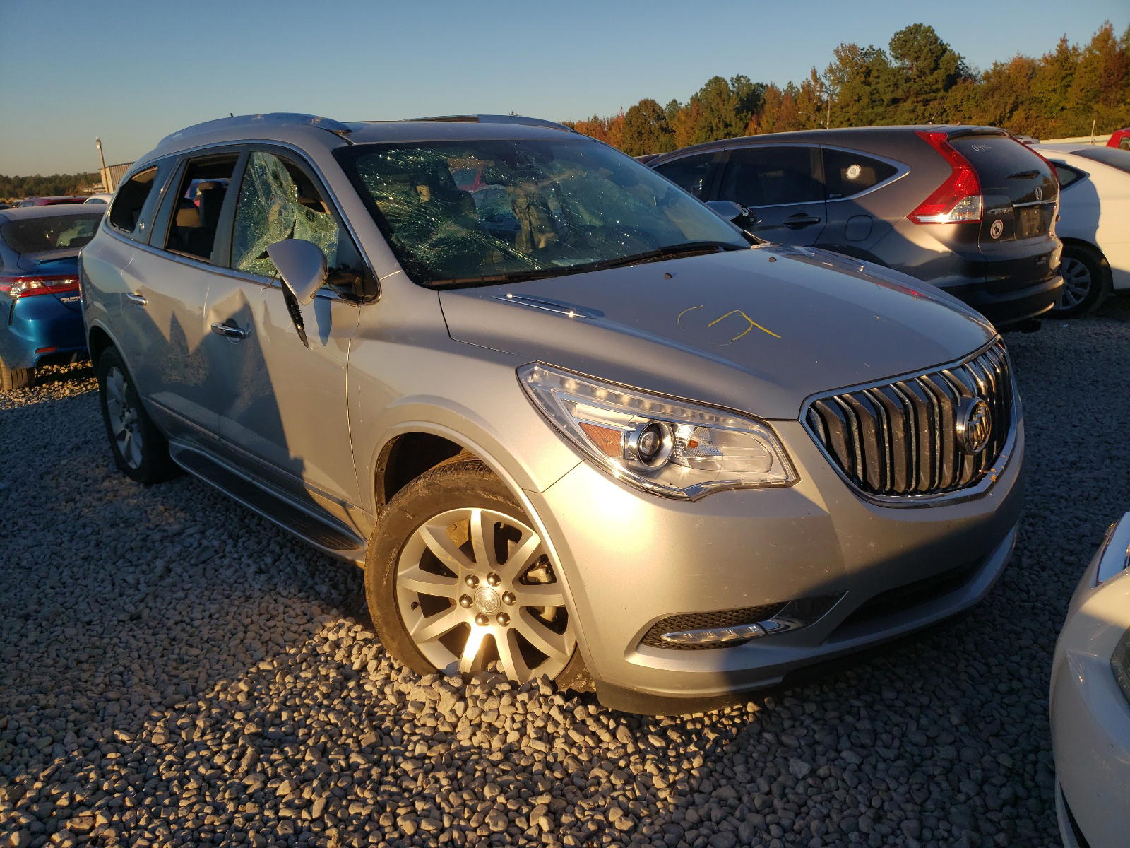 BUICK ENCLAVE 2015 with VIN 5GAKRCKD6FJ222093 - Photo from auction
