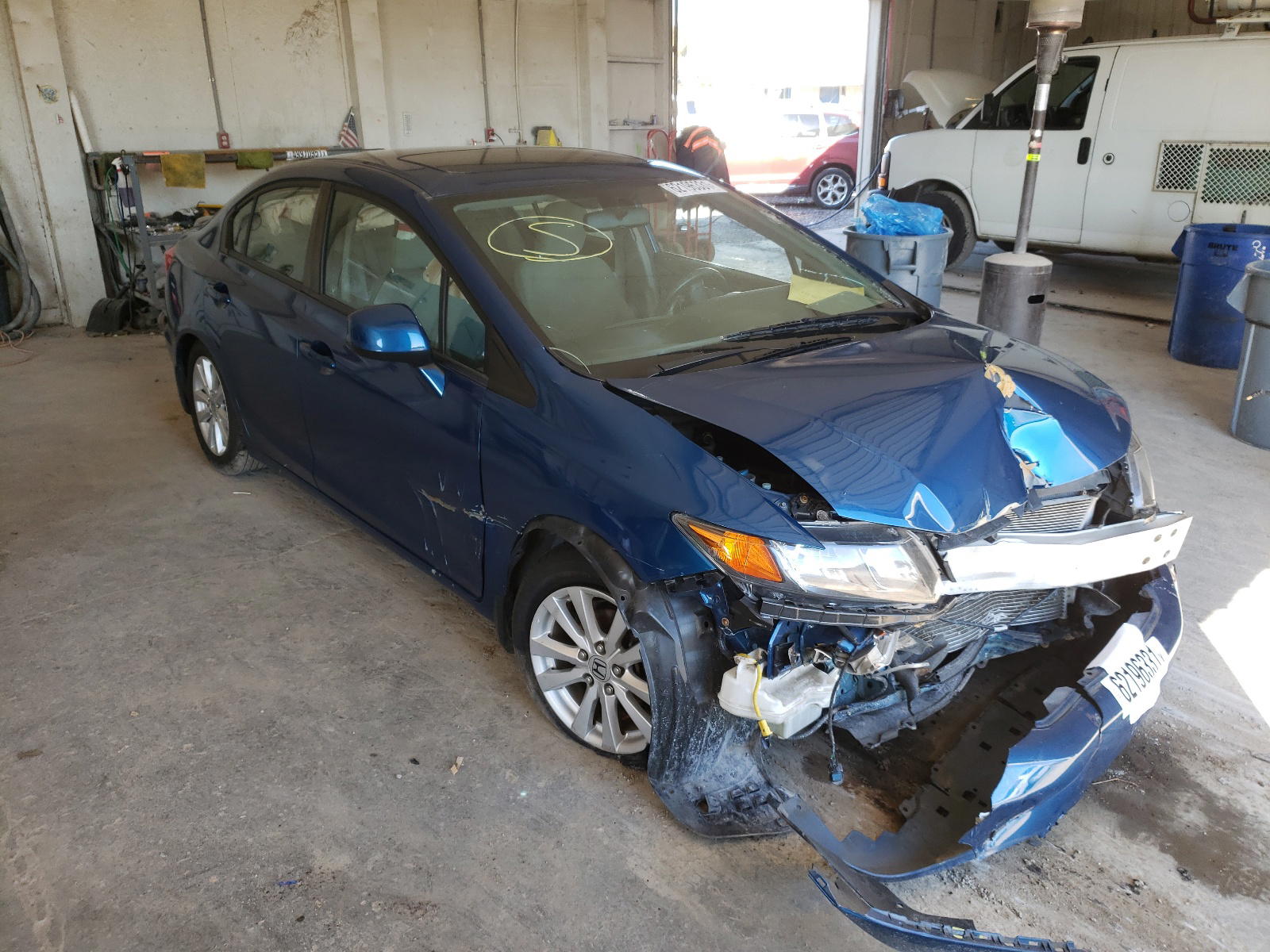 HONDA CIVIC EX 2012 with VIN 2HGFB2F83CH506386 - Photo from auction