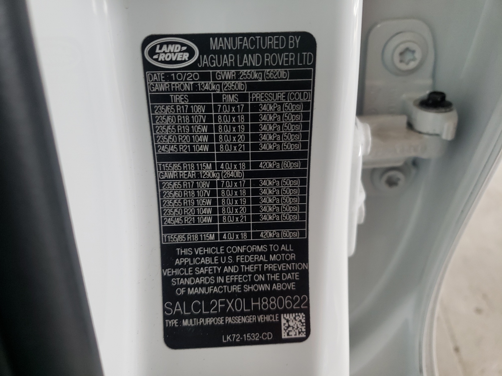 Photo 10 from auction – 2020 LAND ROVER DISCOVERY with VIN SALCL2FX0LH880622