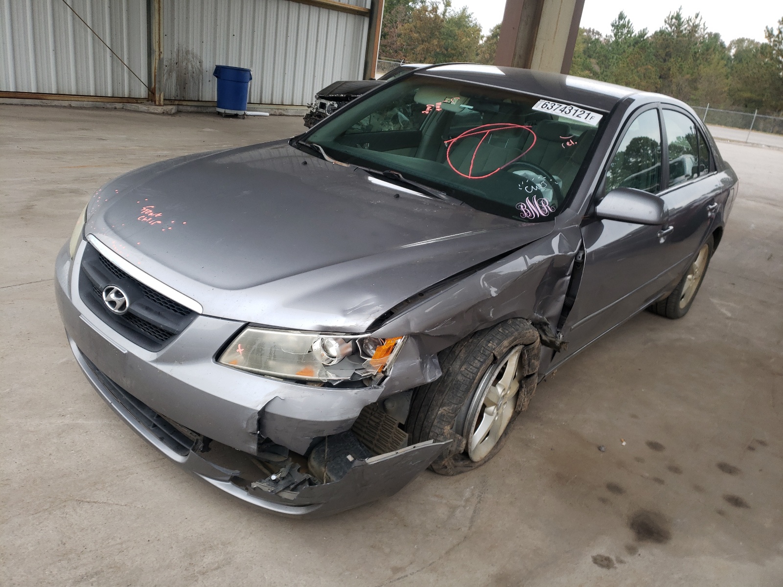 Photo 2 from auction – 2007 HYUNDAI SONATA SE with VIN 5NPEU46F27H229810