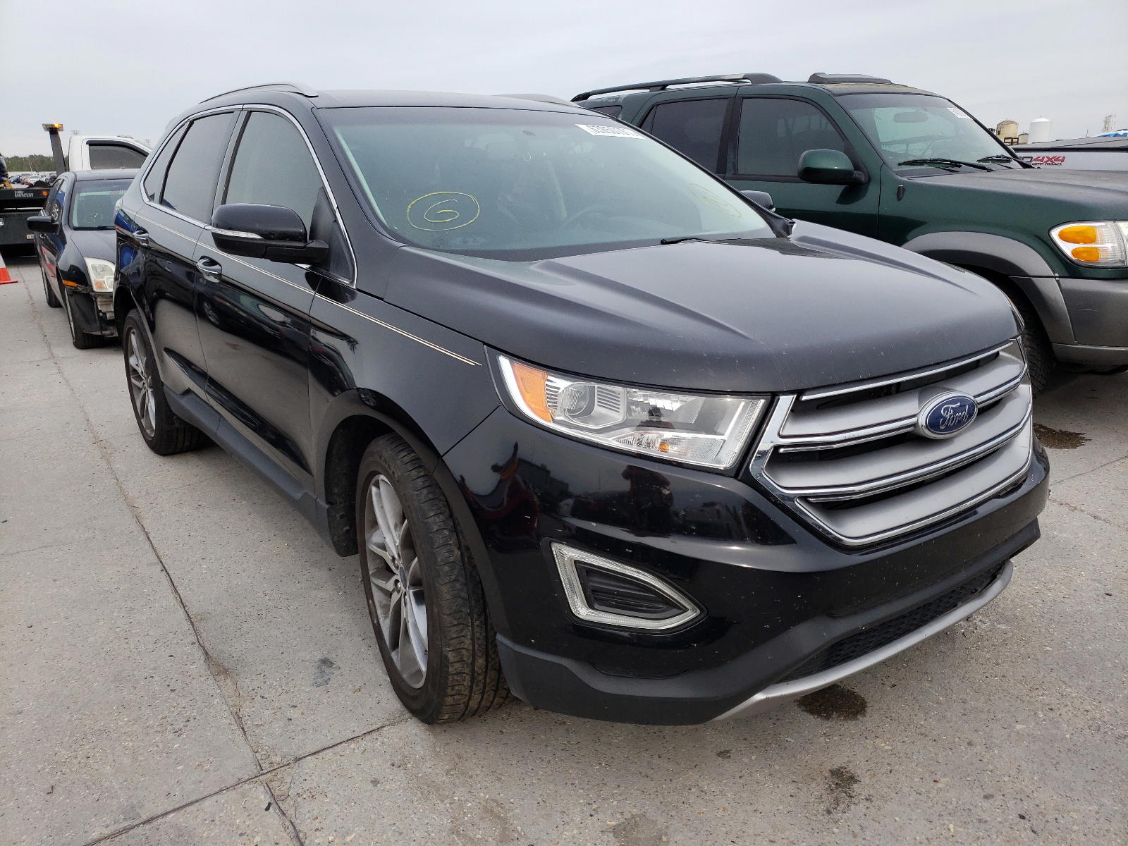 FORD EDGE TITAN 2016 with VIN 2FMPK3K97GBB70947 - Photo from auction