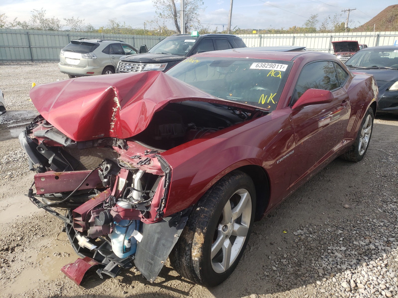 Photo 2 from auction – 2011 CHEVROLET CAMARO LT with VIN 2G1FC1ED0B9137024