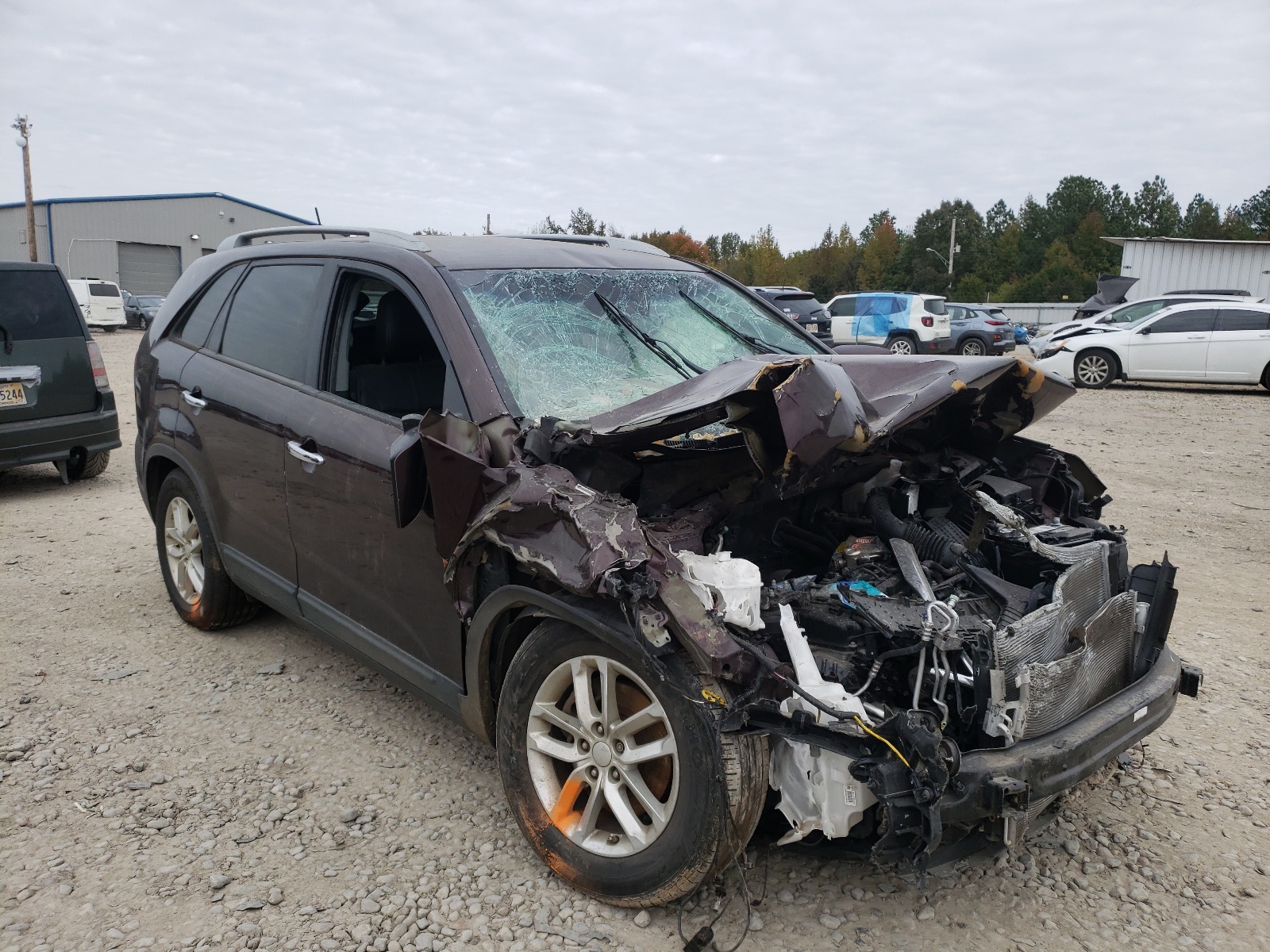 Photo 1 from auction – 2015 KIA SORENTO LX with VIN 5XYKT3A66FG627552