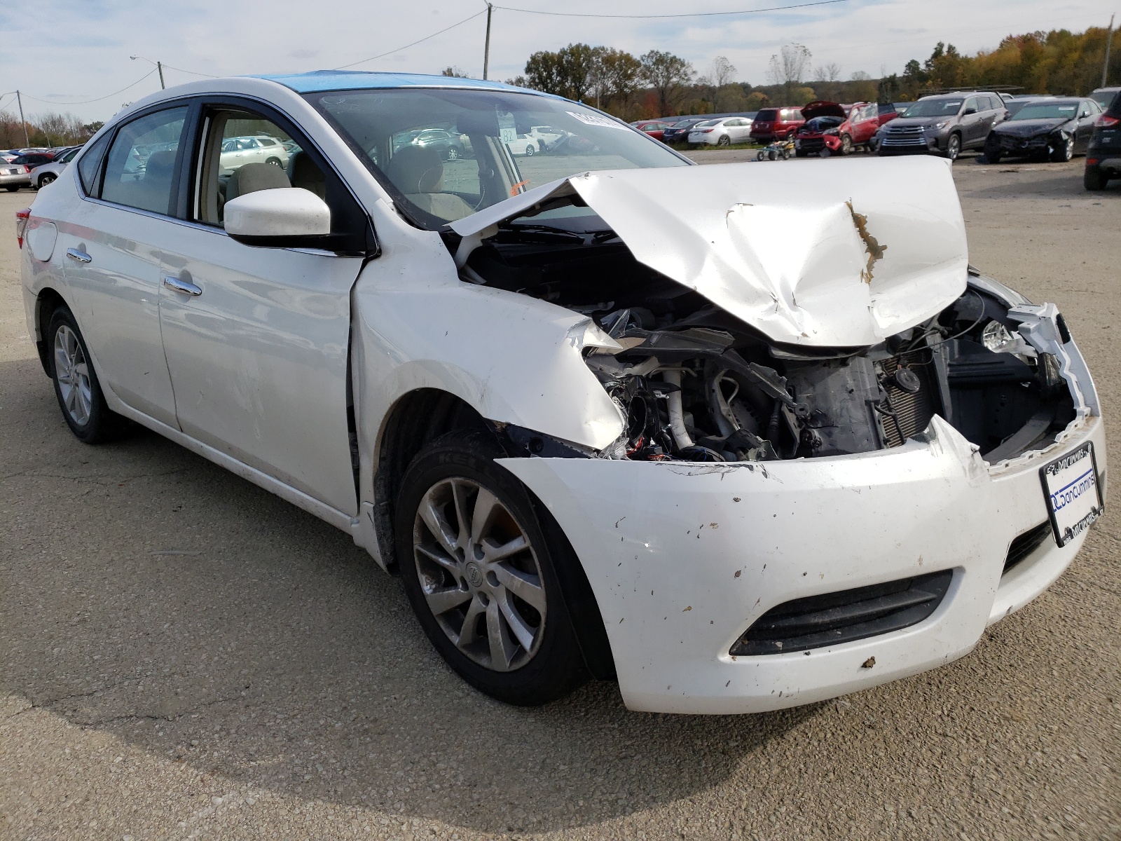 NISSAN SENTRA S 2013 with VIN 3N1AB7AP1DL733771 - Photo from auction