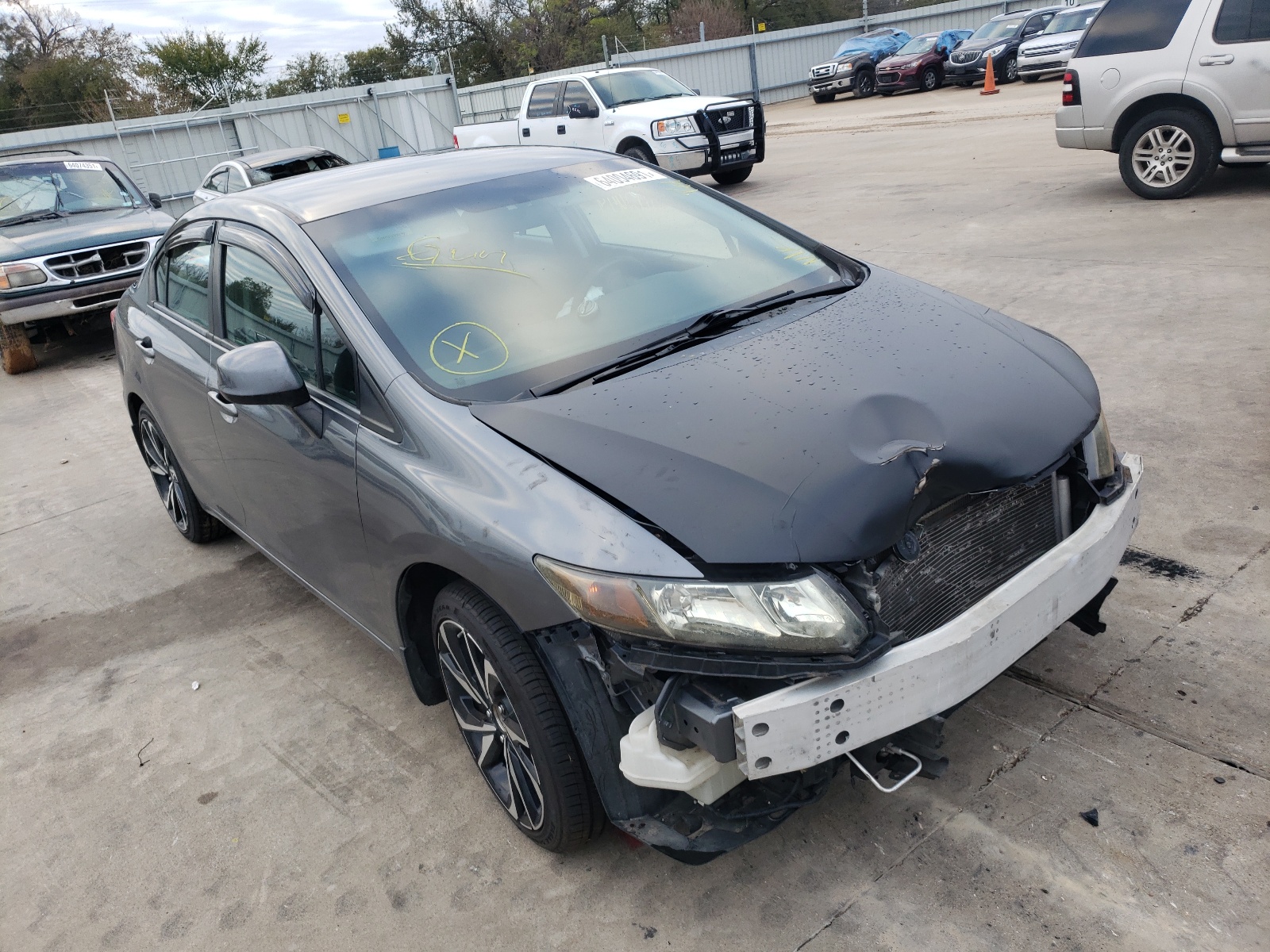 Photo 1 from auction – 2013 HONDA CIVIC LX with VIN 19XFB2F50DE004050