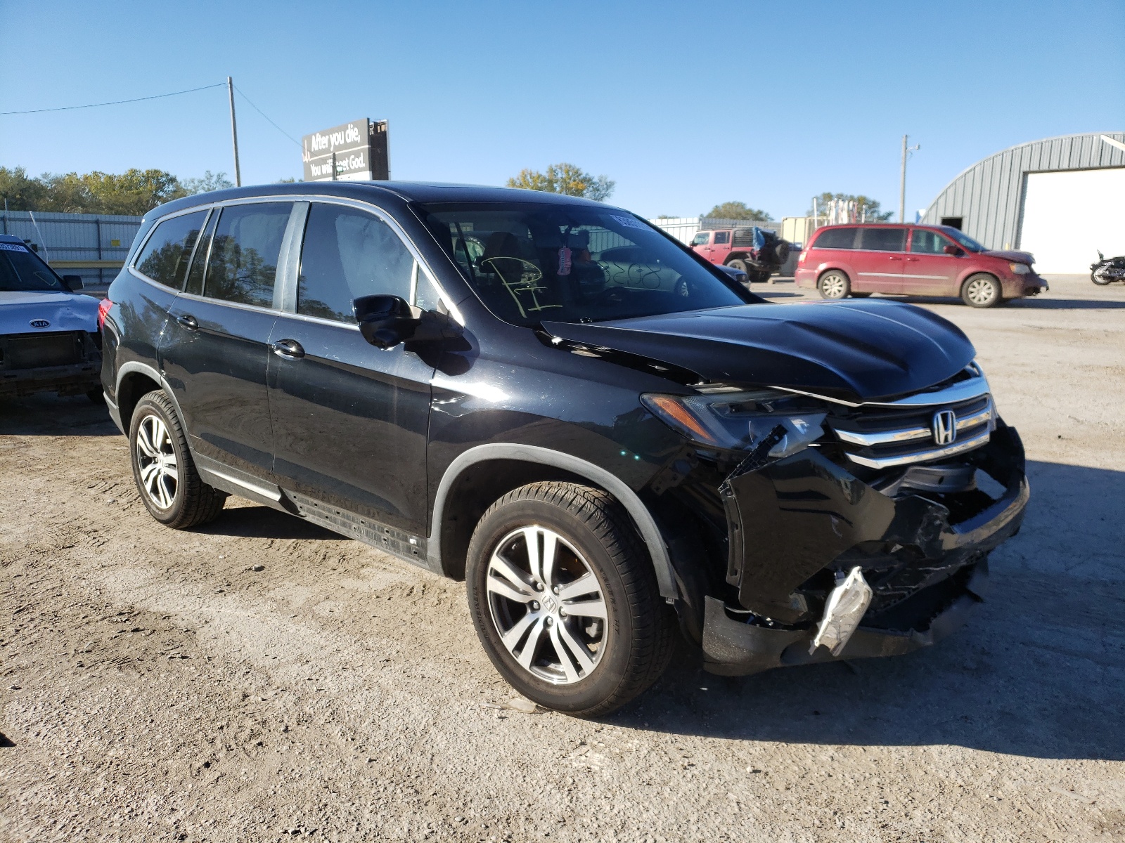 Photo 1 from auction – 2016 HONDA PILOT EXL with VIN 5FNYF6H5XGB023401