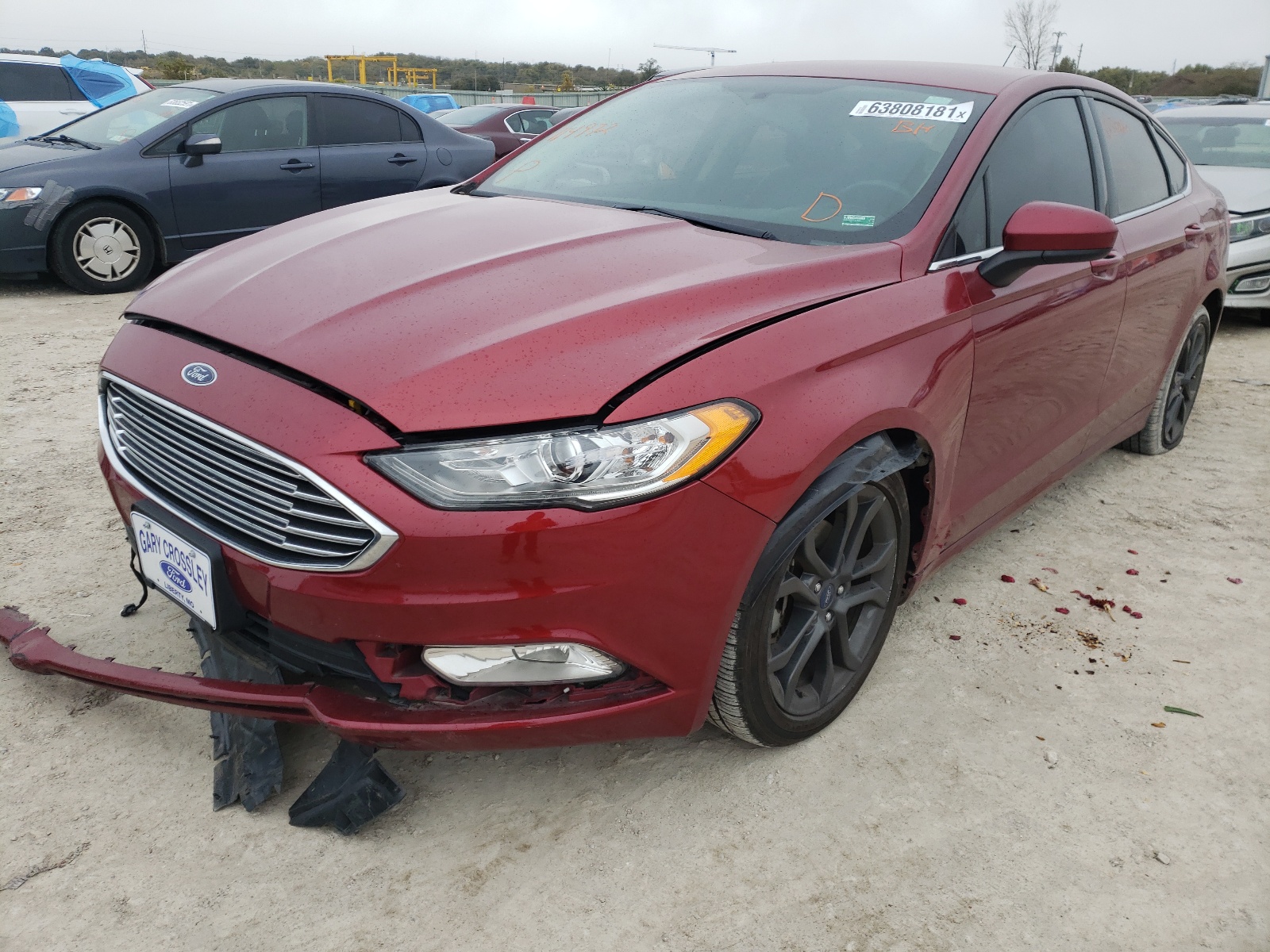 Photo 2 from auction – 2018 FORD FUSION SE with VIN 3FA6P0H76JR114972