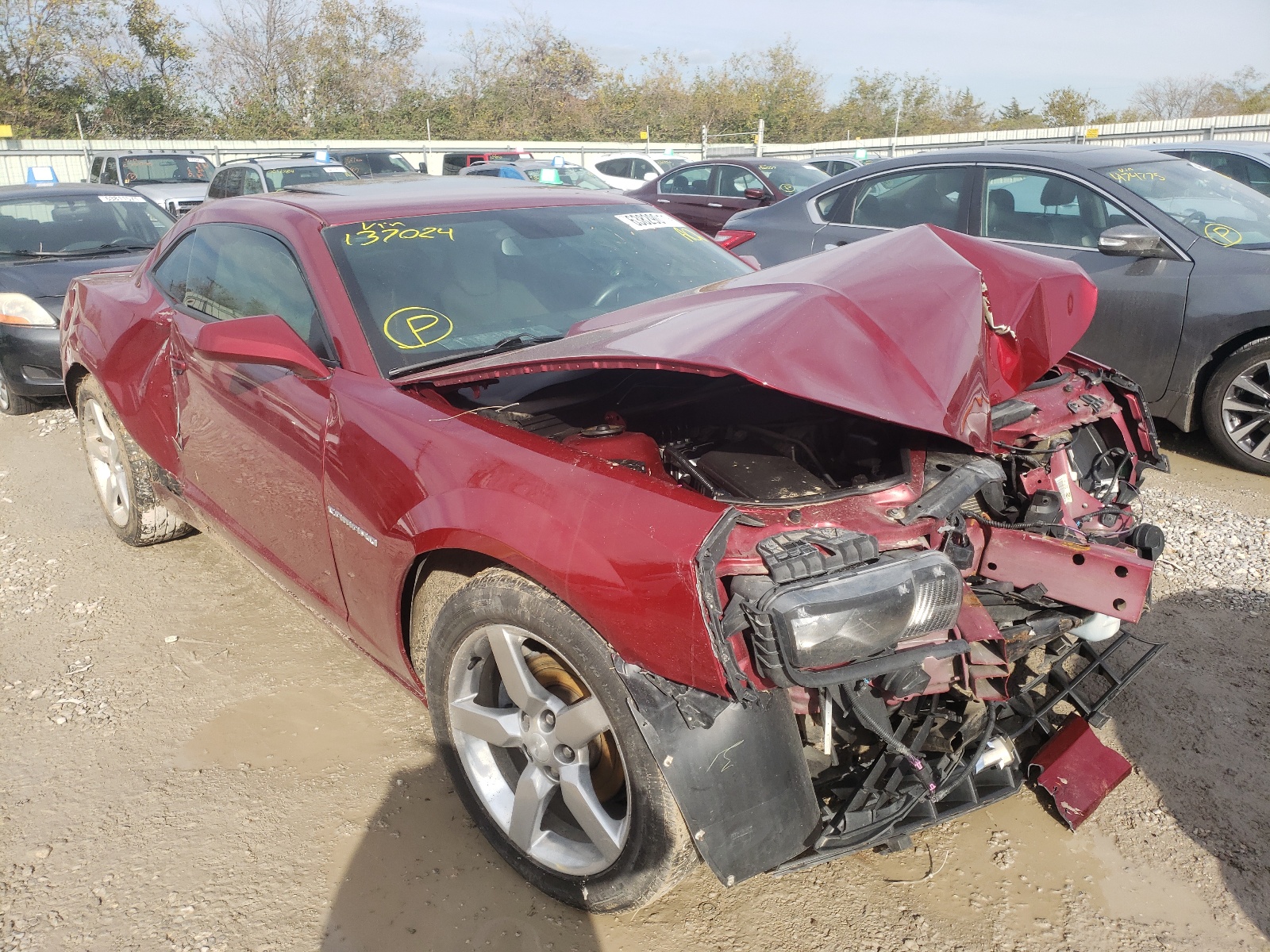 Photo 1 from auction – 2011 CHEVROLET CAMARO LT with VIN 2G1FC1ED0B9137024