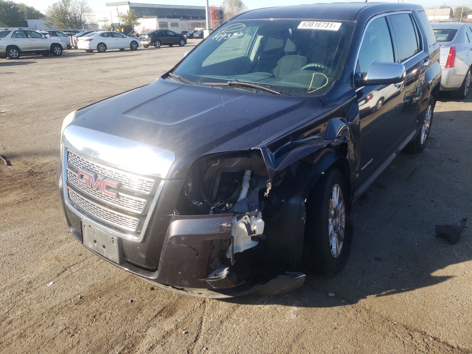 Photo 9 from auction – 2013 GMC TERRAIN SL with VIN 2GKALMEKXD6293713