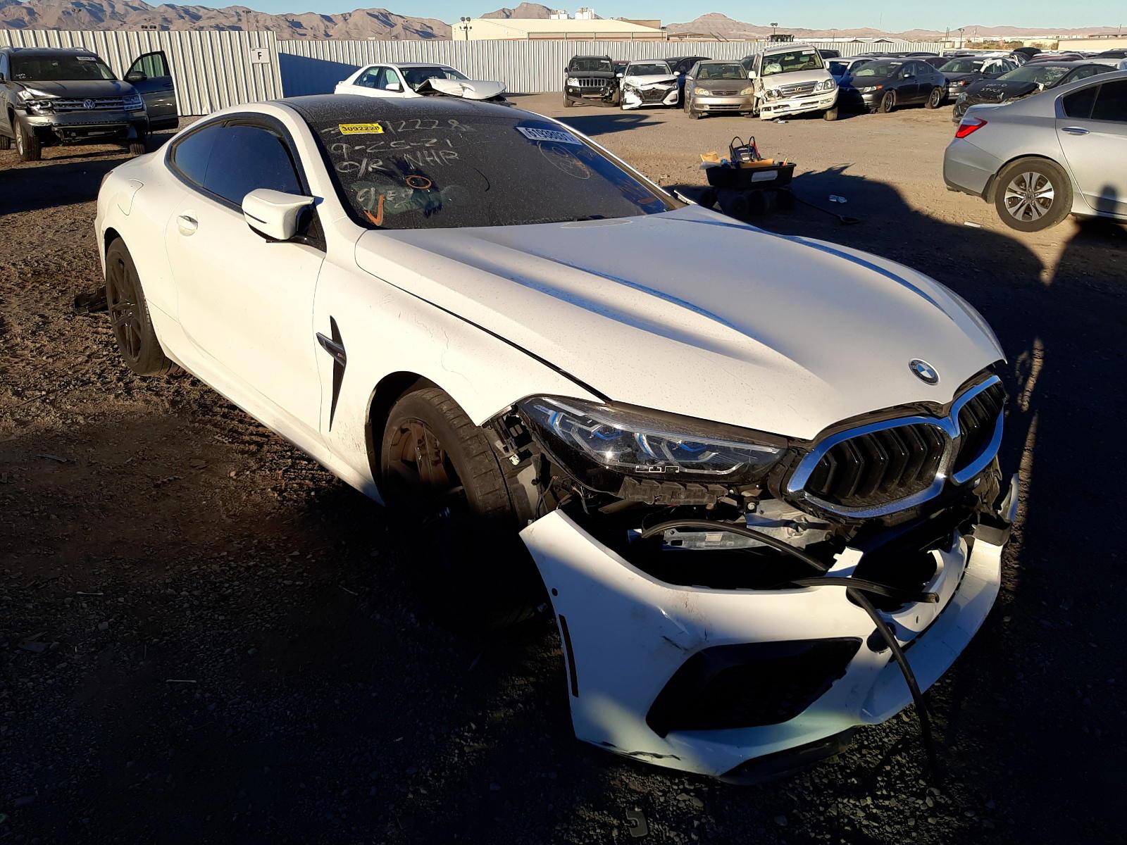 BMW M8 2020 with VIN WBSAE0C04LCD56144 - Photo from auction