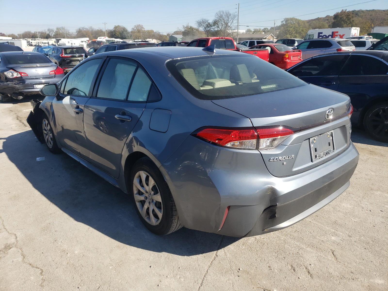 Photo 3 from auction – 2021 TOYOTA COROLLA LE with VIN JTDEPMAE9MJ156458