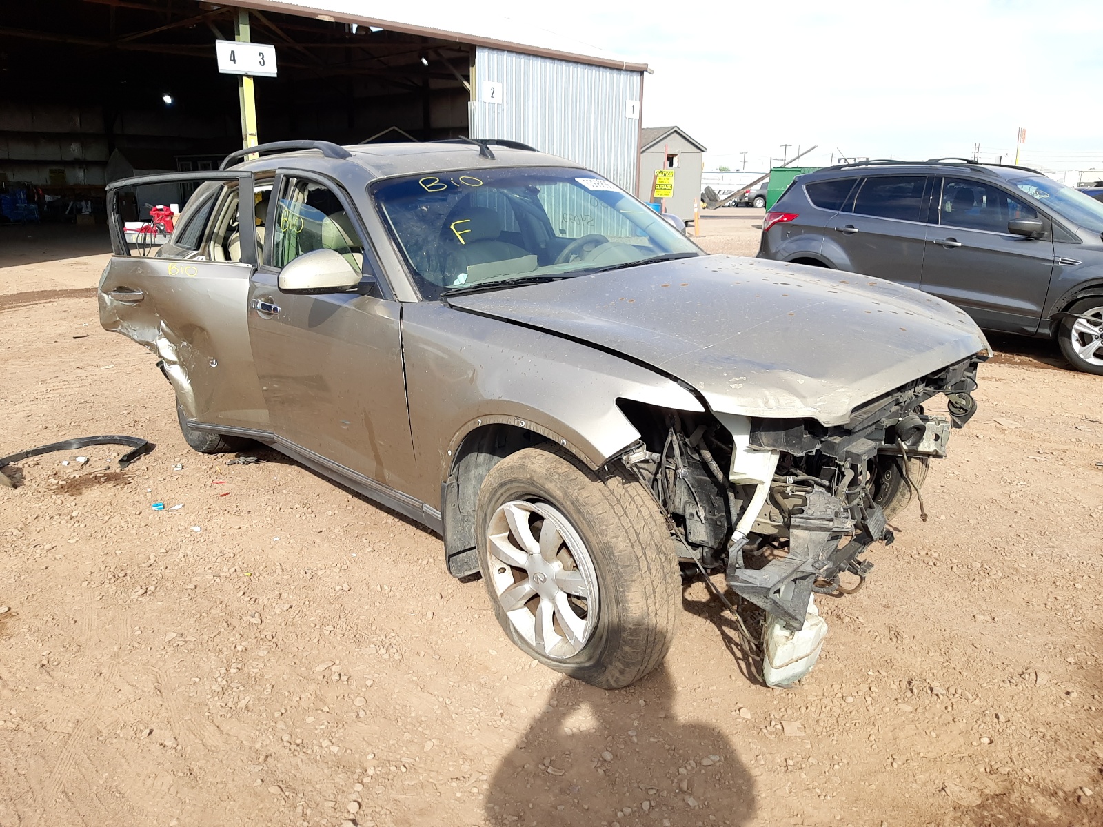 INFINITI FX35 2003 with VIN JNRAS08W43X202570 - Photo from auction