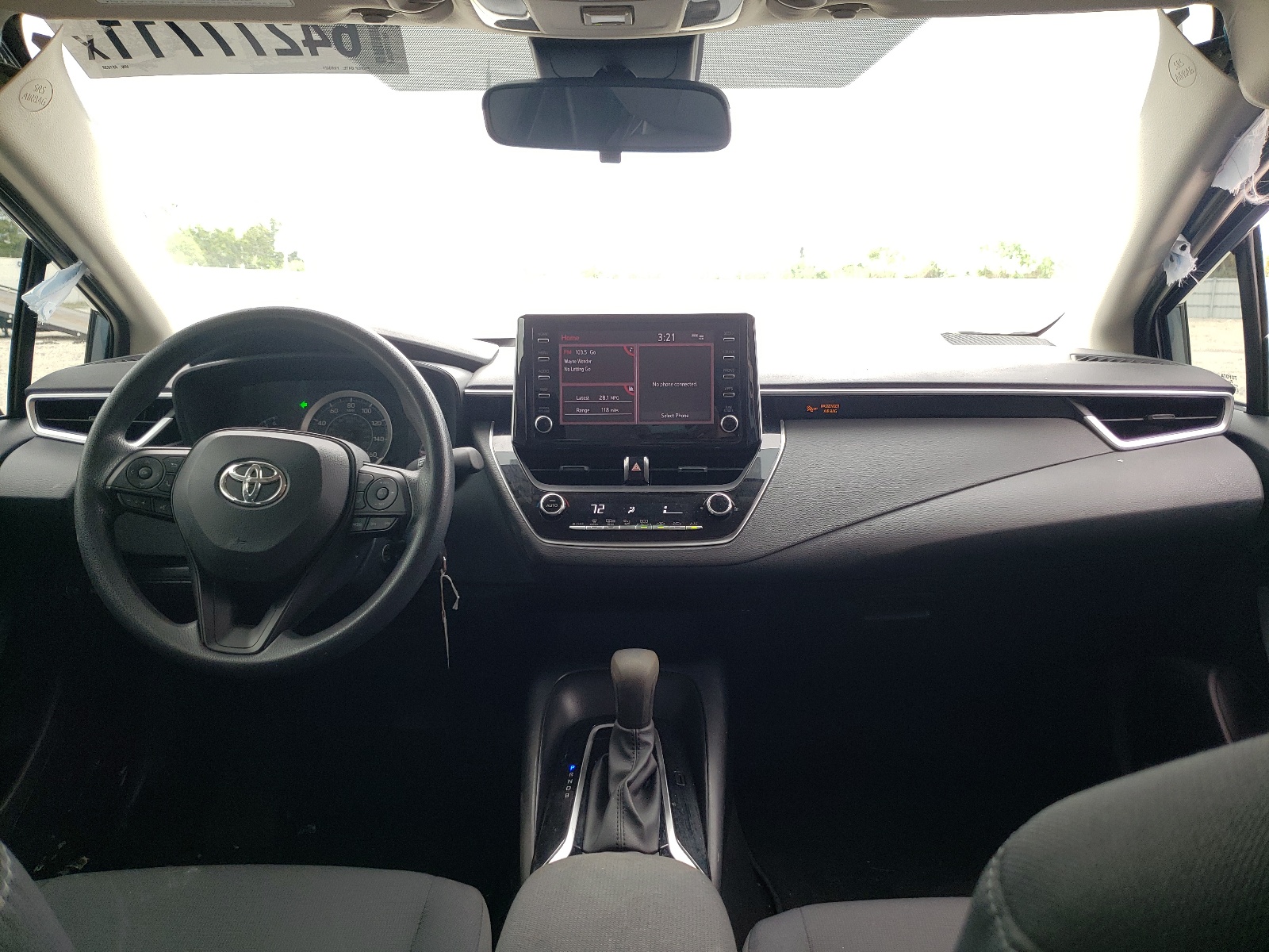 Photo 9 from auction – 2020 TOYOTA COROLLA LE with VIN 5YFEPRAE7LP081038