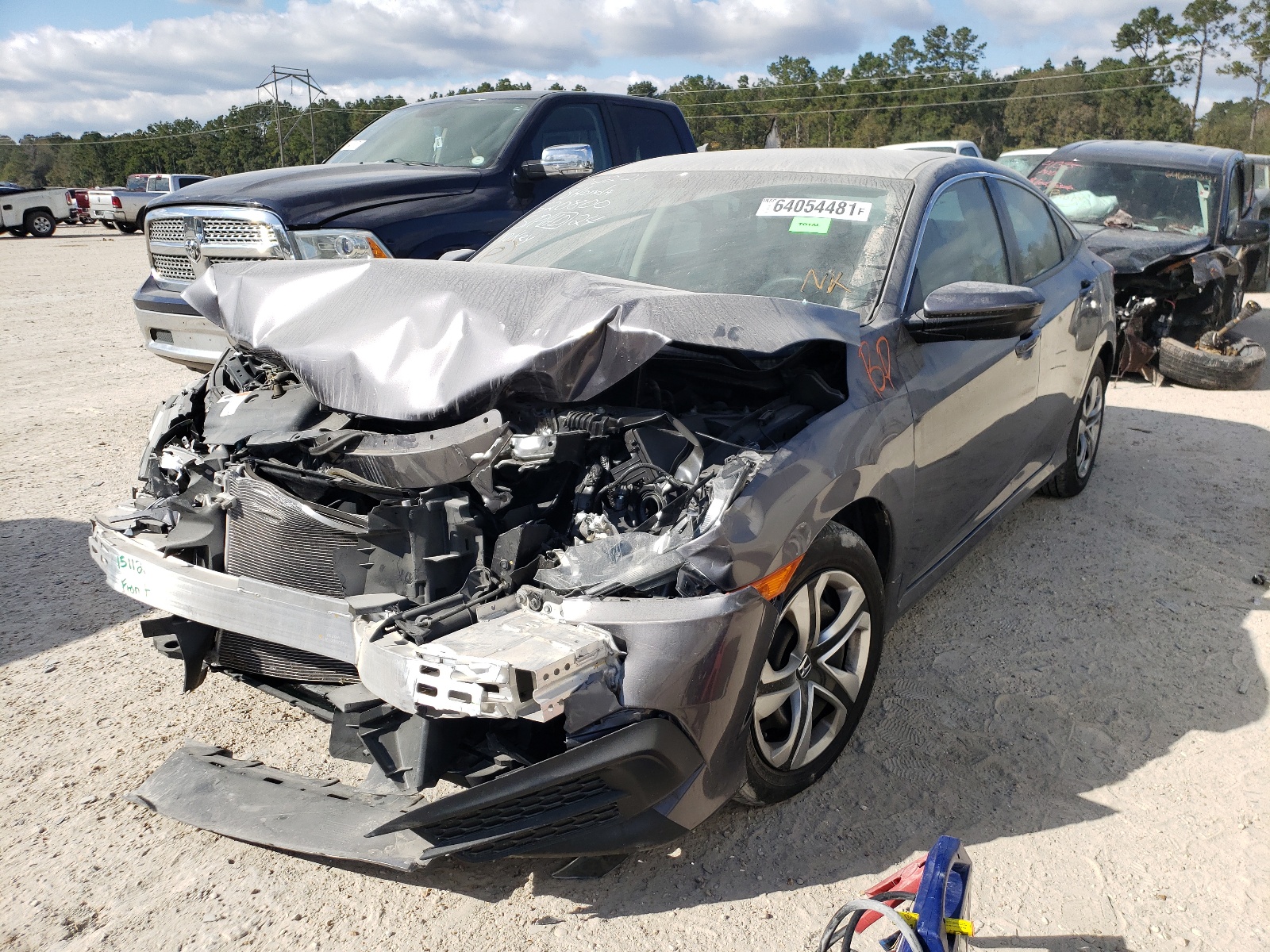 Photo 2 from auction – 2018 HONDA CIVIC LX with VIN 2HGFC2F52JH520800
