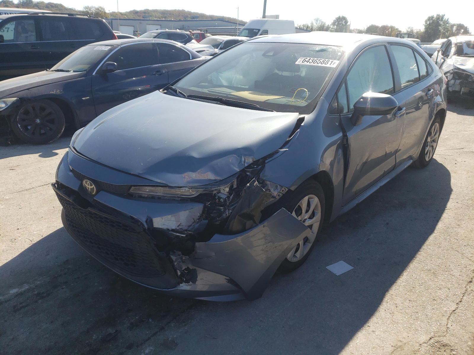 Photo 2 from auction – 2021 TOYOTA COROLLA LE with VIN JTDEPMAE9MJ156458