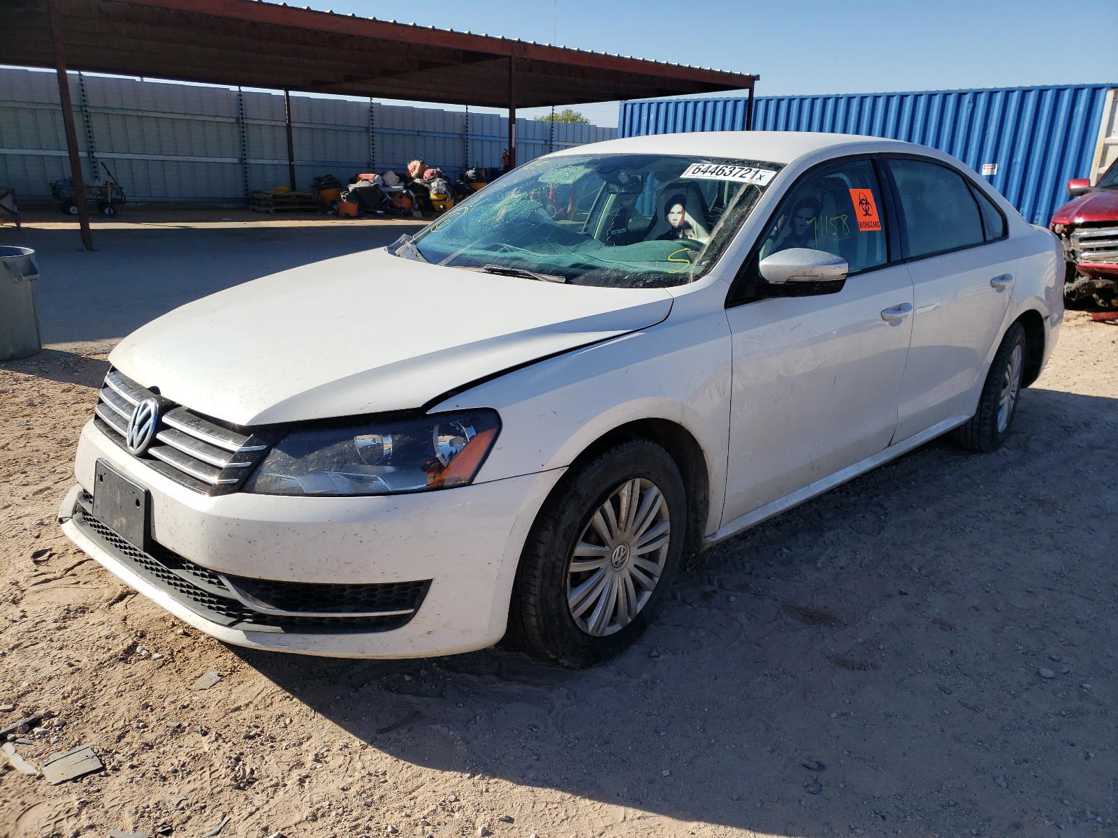 Photo 2 from auction – 2014 VOLKSWAGEN PASSAT S with VIN 1VWAP7A39EC002415