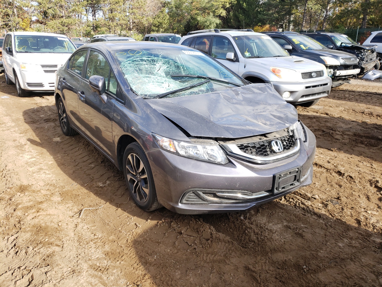 Photo 1 from auction – 2014 HONDA CIVIC EX with VIN 2HGFB2F81EH559977