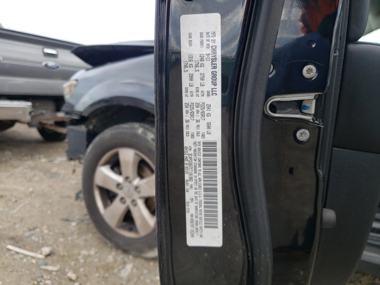 Photo 10 from auction – 2012 DODGE JOURNEY SX with VIN 3C4PDDBG7CT181982