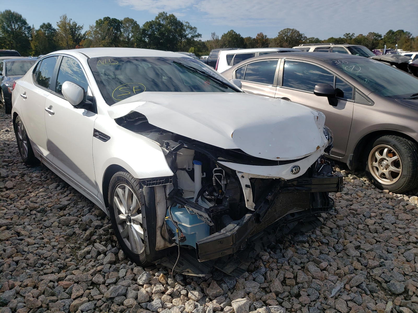 KIA OPTIMA LX 2015 with VIN KNAGM4A76F5615392 - Photo from auction