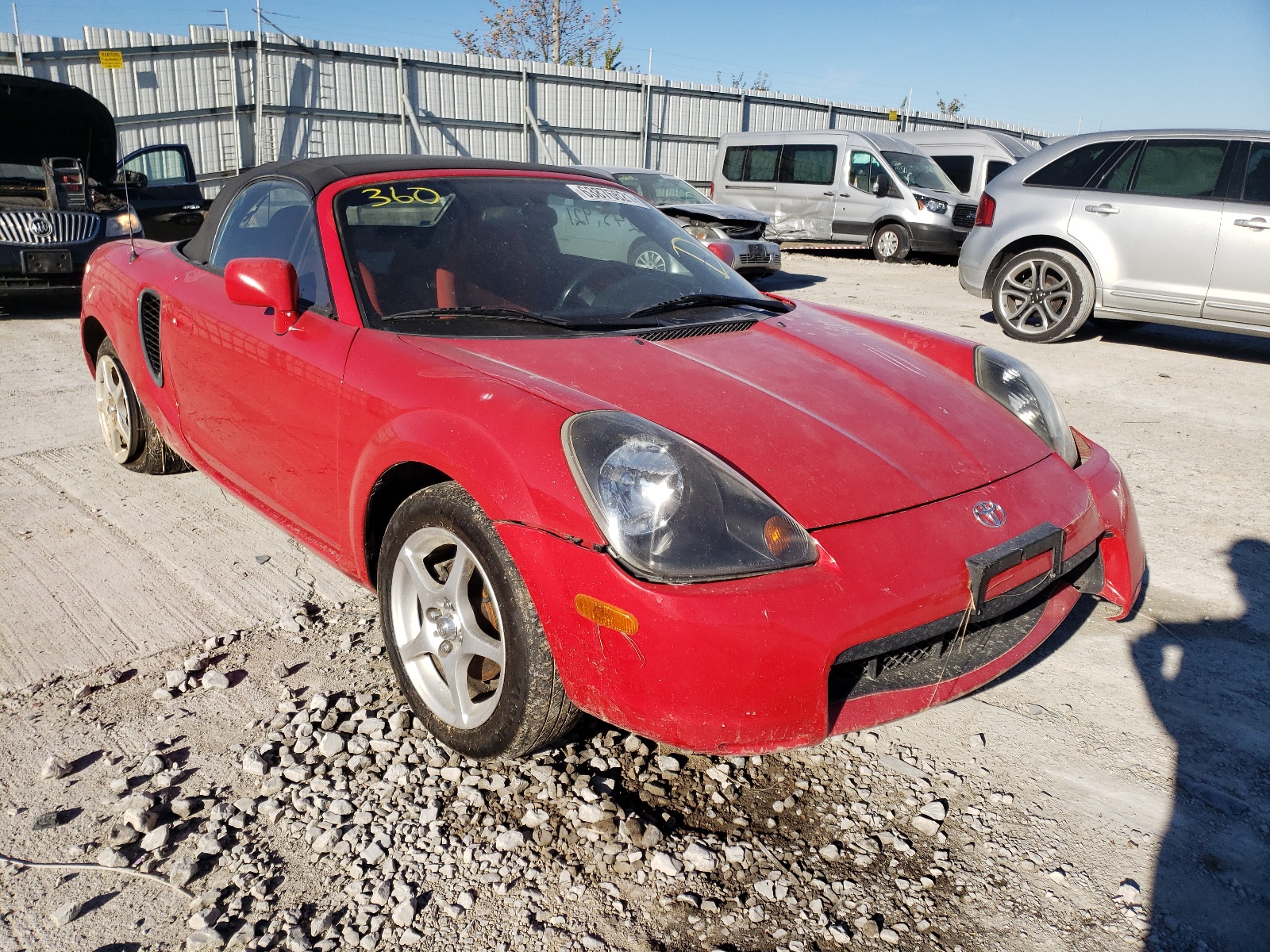 Photo 1 from auction – 2000 TOYOTA MR2 SPYDER with VIN JTDFR3207Y0019204