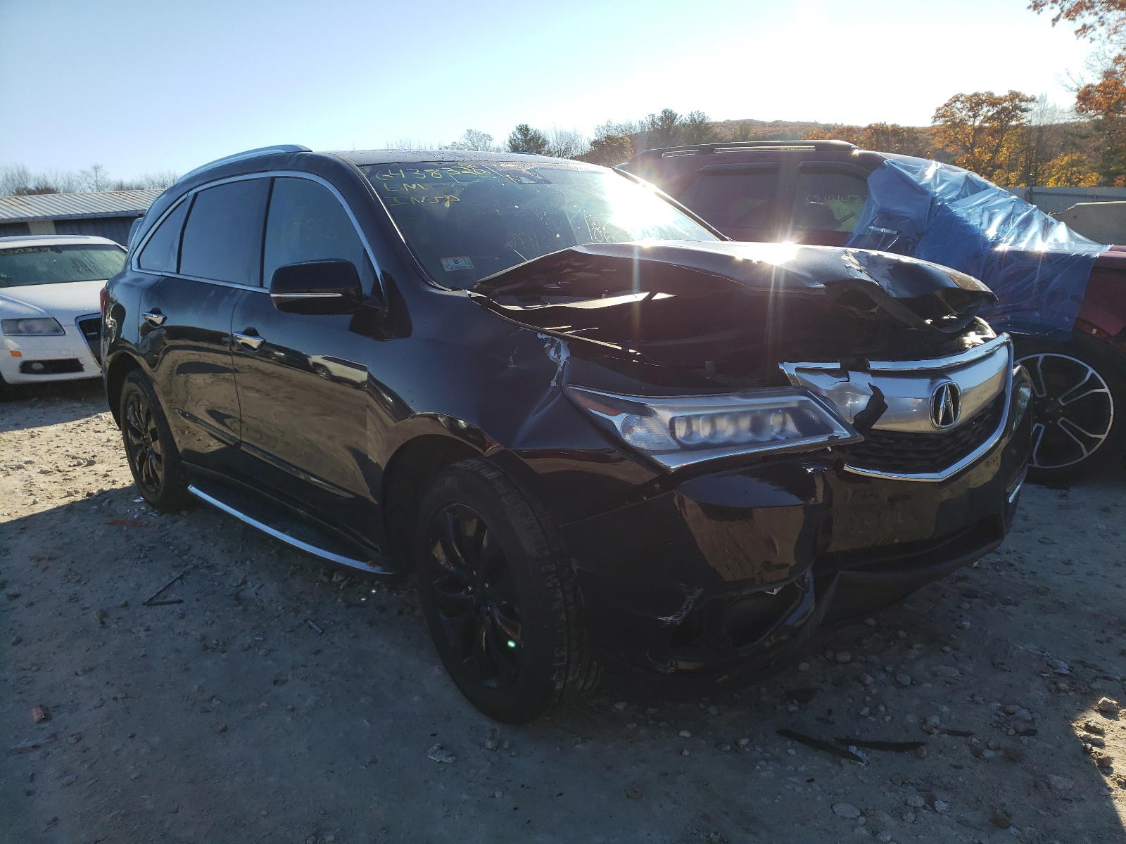ACURA MDX TECHNO 2014 with VIN 5FRYD4H45EB009726 - Photo from auction