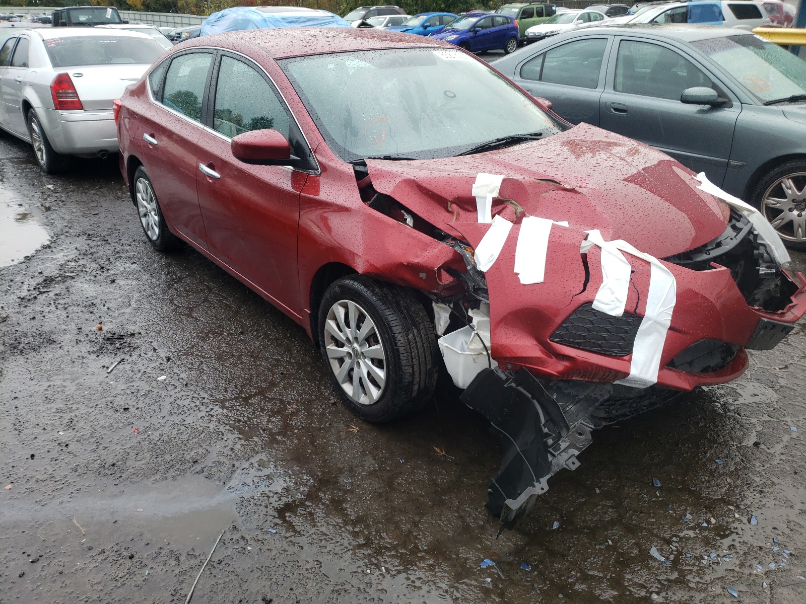 NISSAN SENTRA S 2016 with VIN 3N1AB7AP7GL653878 - Photo from auction