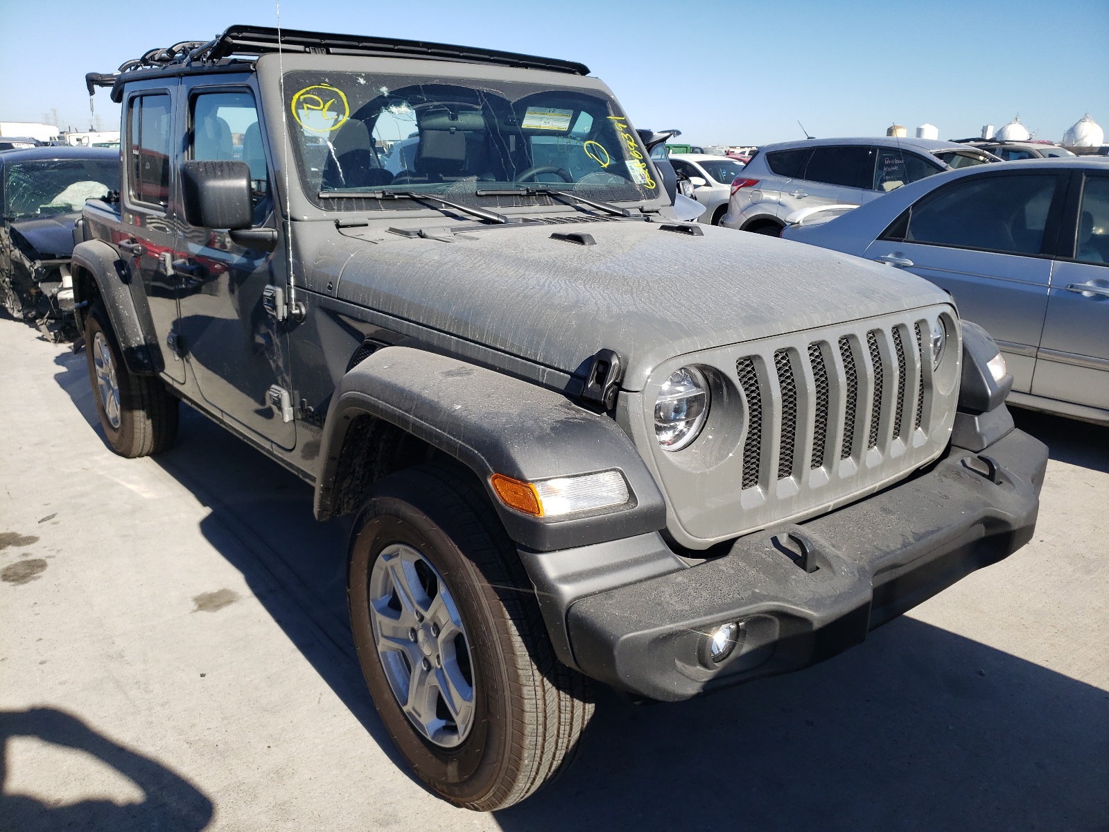 JEEP WRANGLER U 2021 with VIN 1C4HJXDN2MW760366 - Photo from auction