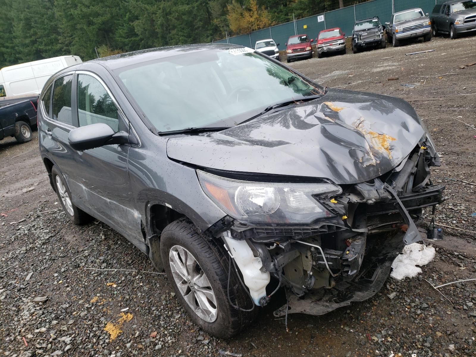 HONDA CR-V EX 2014 with VIN 2HKRM4H52EH656763 - Photo from auction