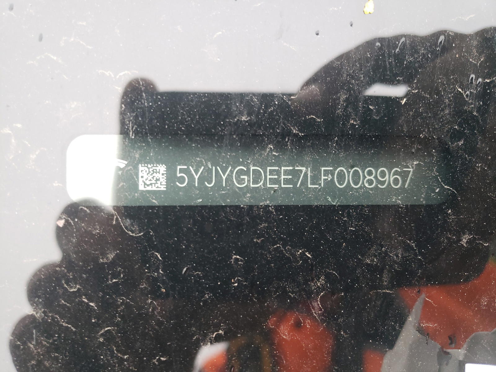 Photo 10 from auction – 2020 TESLA MODEL Y with VIN 5YJYGDEE7LF008967